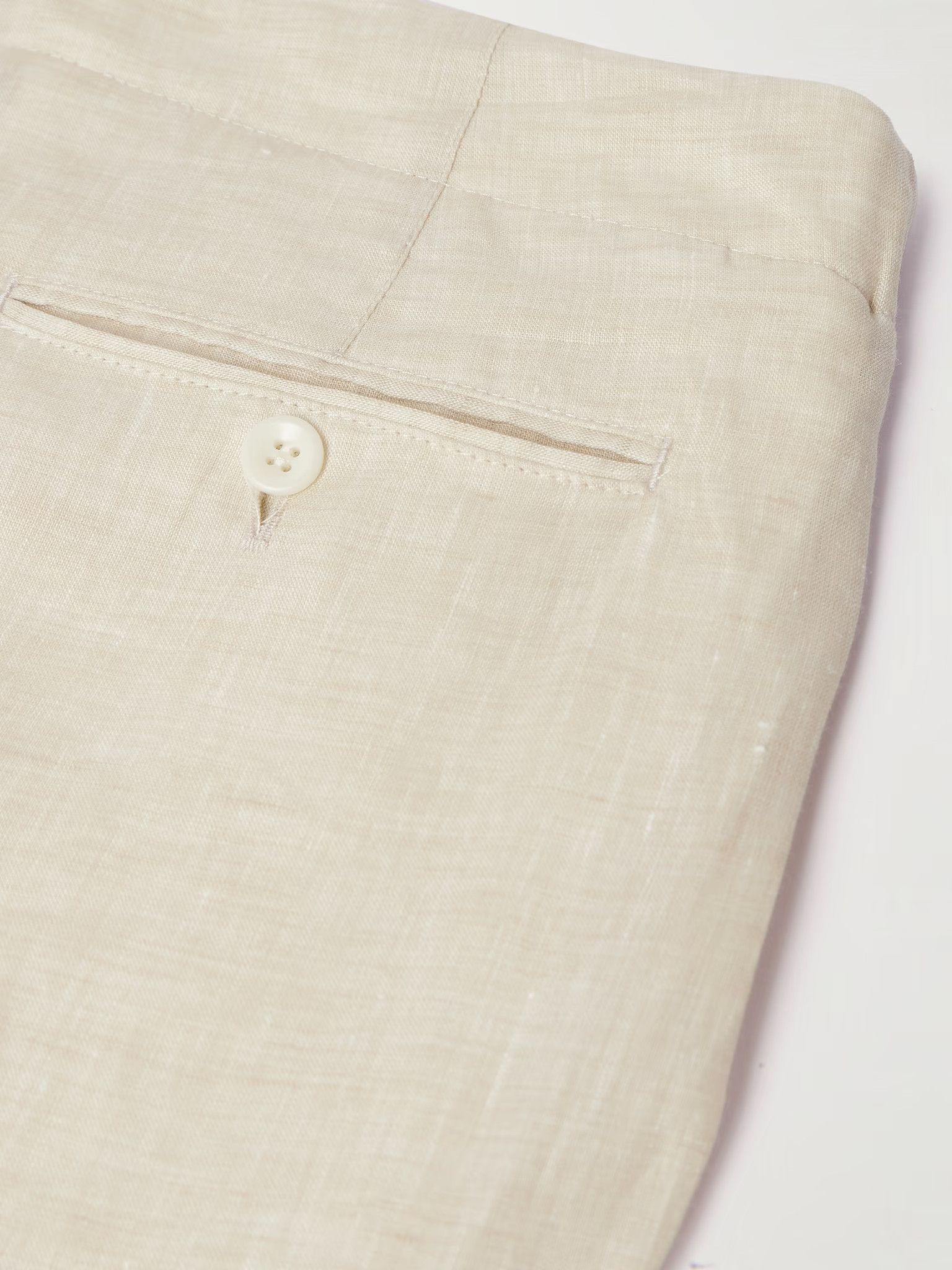 Loro Piana o1srvl11e1024 Bermuda Flat Shorts in Sand Size US 34 / EU 50 - 5 Thumbnail