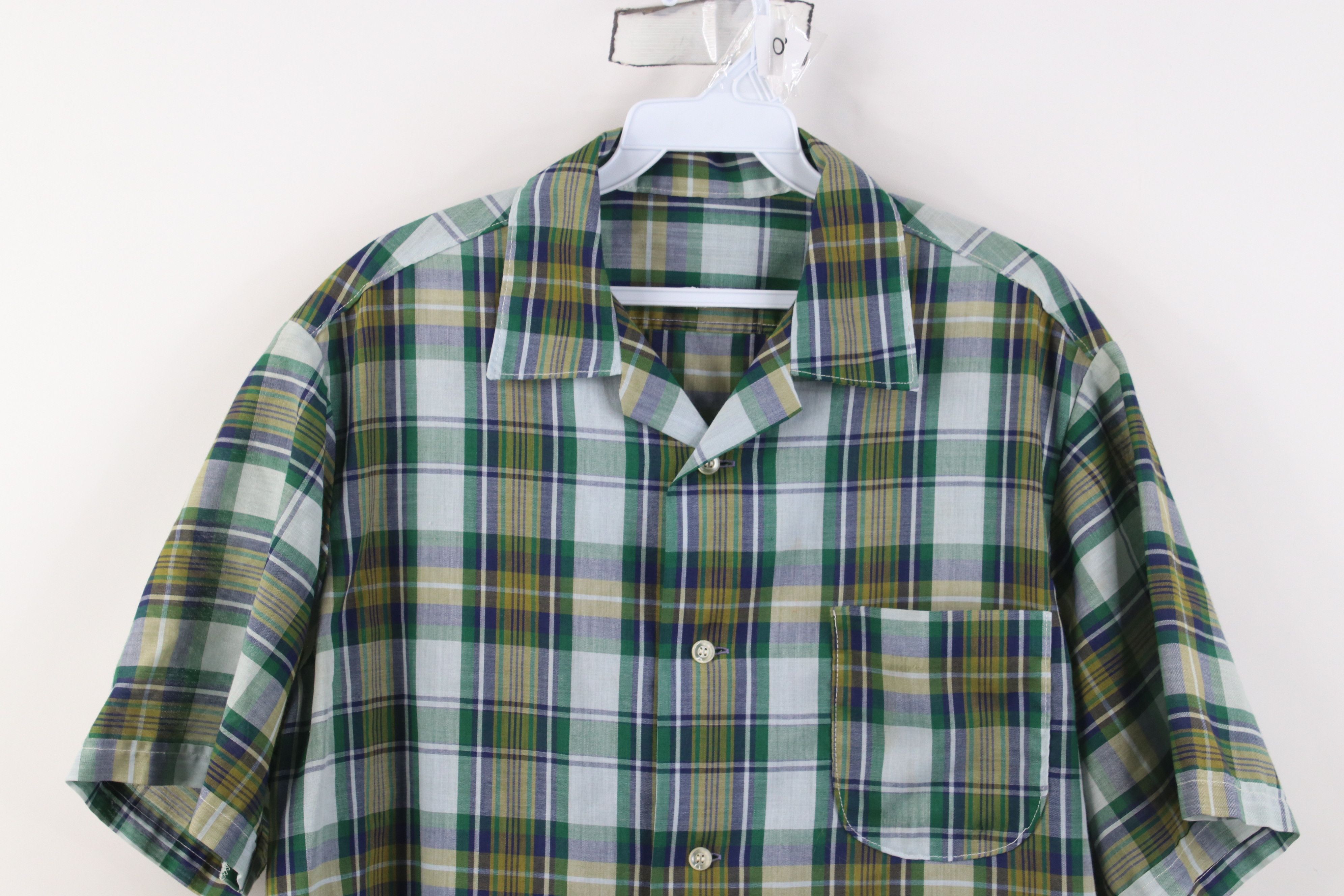 Vintage Vintage 50s Rockabilly Collar Short Sleeve Button Shirt USA Size US M / EU 48-50 / 2 - 2 Thumbnail