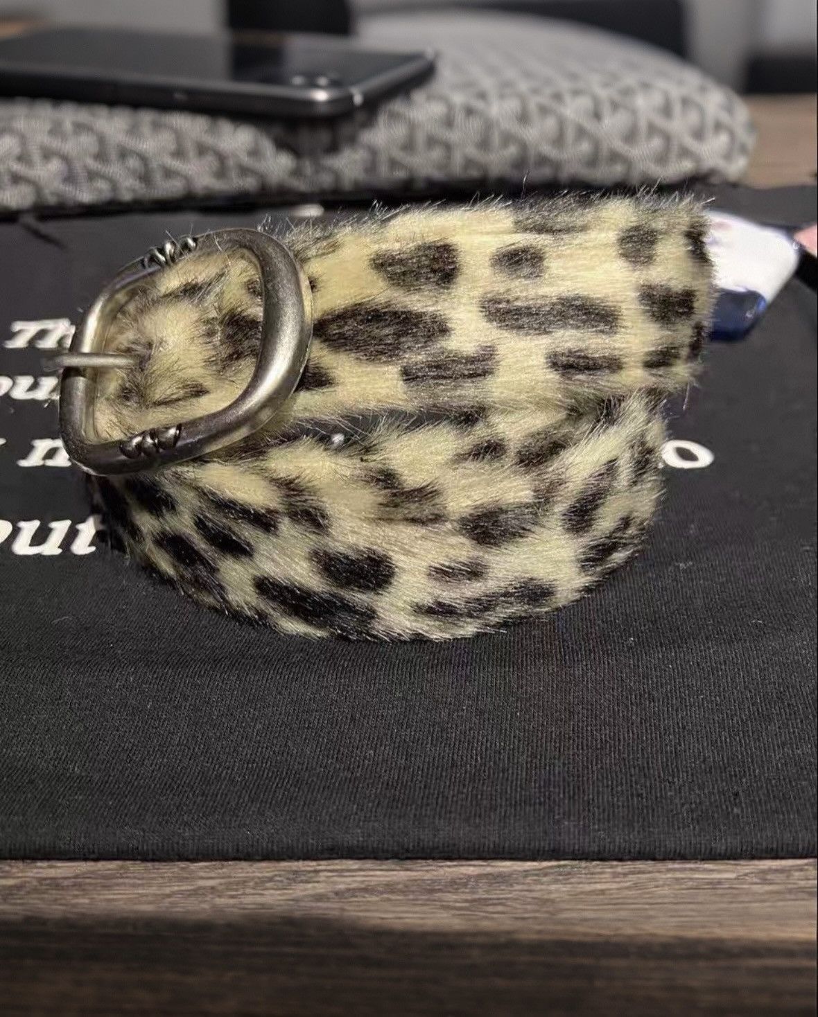 Japanese Brand Leopard belt Size ONE SIZE - 1 Thumbnail