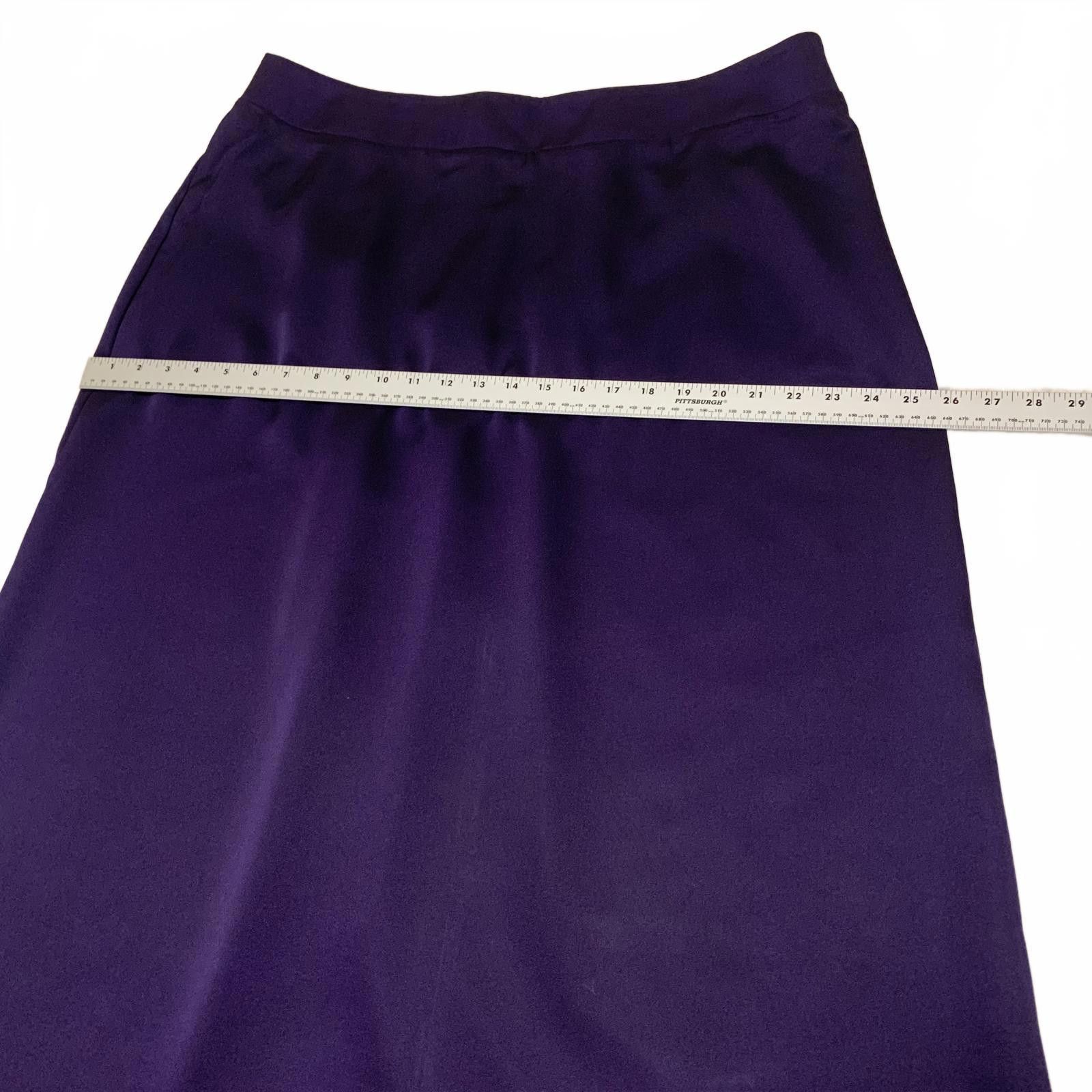 Other Eloquii Women's Size 16 Purple A-Line Skirt MIDI W38 Size 38" / US 16 / IT 52 - 6 Thumbnail