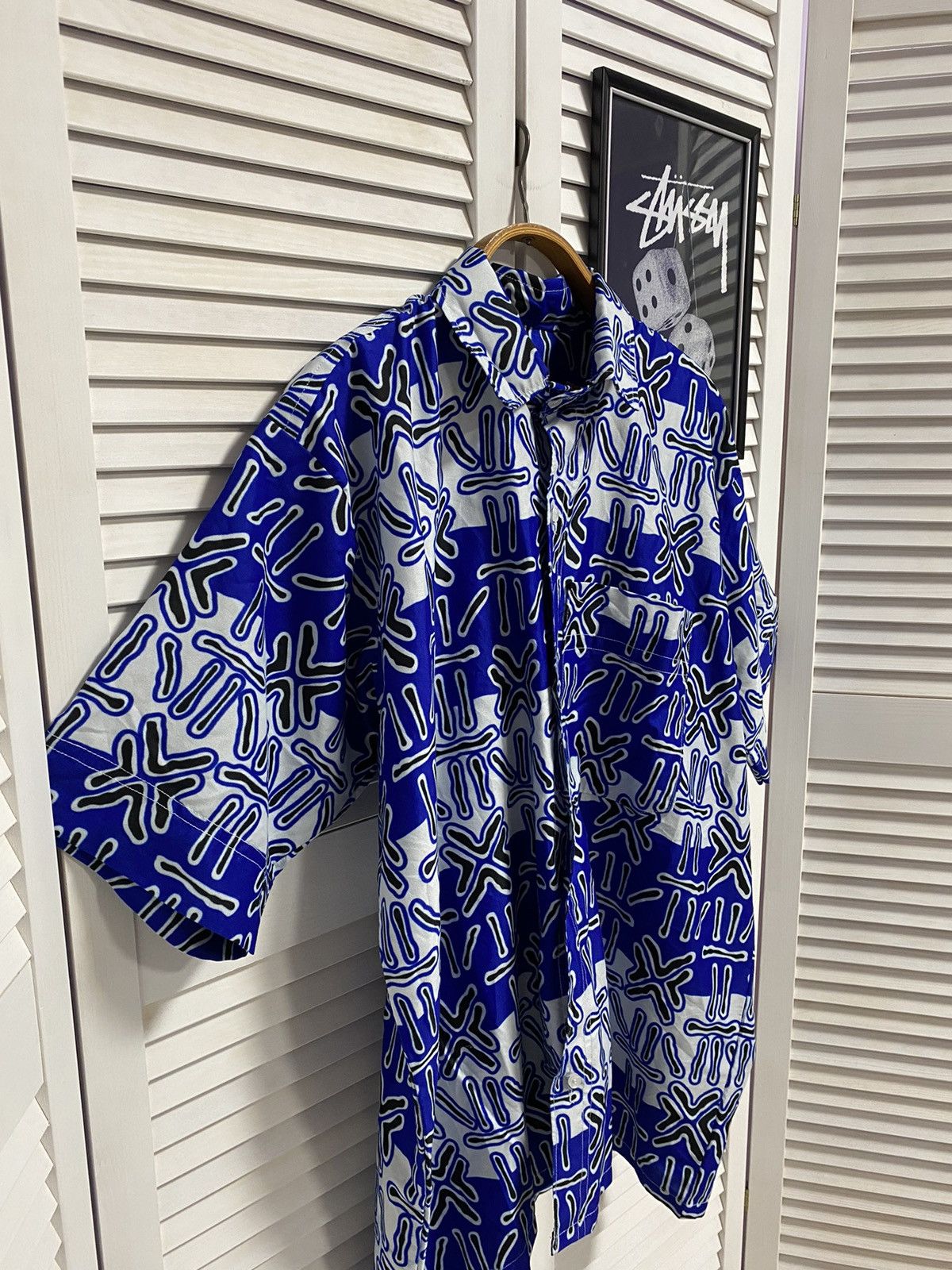 Japanese Brand Vintage Shirt Abstract Striped Japanese Style Hawaii Surf Size US XL / EU 56 / 4 - 3 Thumbnail