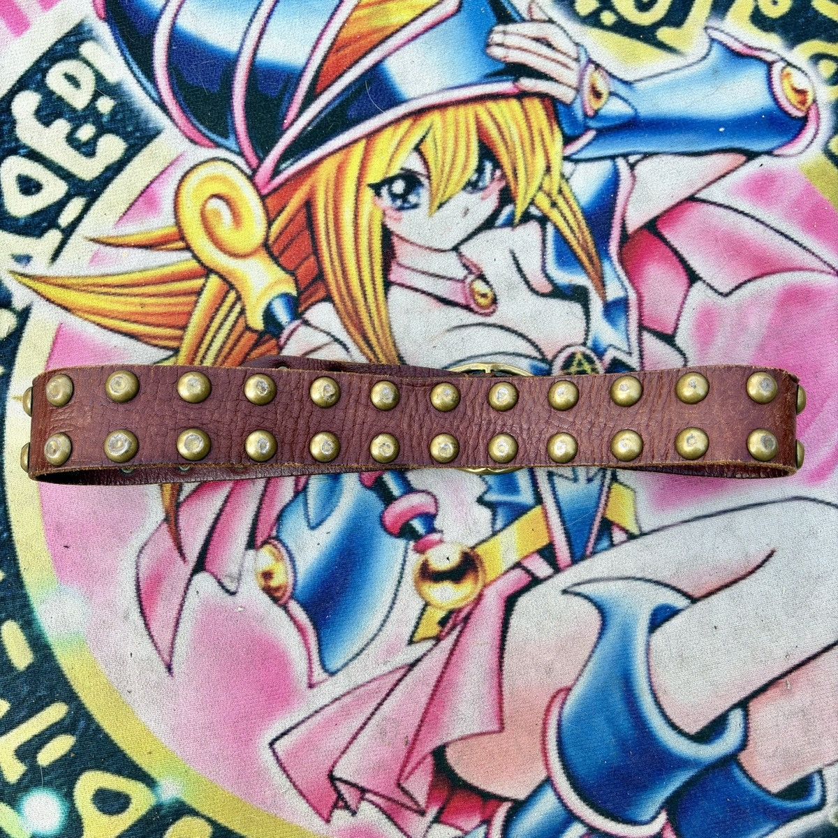 Other Vintage Linea Pelle Studded Belt Size 36 - 2 Thumbnail