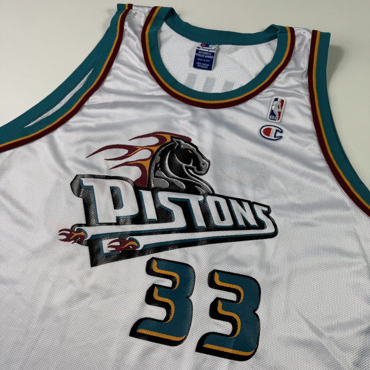 Champion × NBA × Vintage Detroit Pistons #33 Grant Hill Vintage Champion 1997 Jersey Size US XL / EU 56 / 4 - 5 Thumbnail