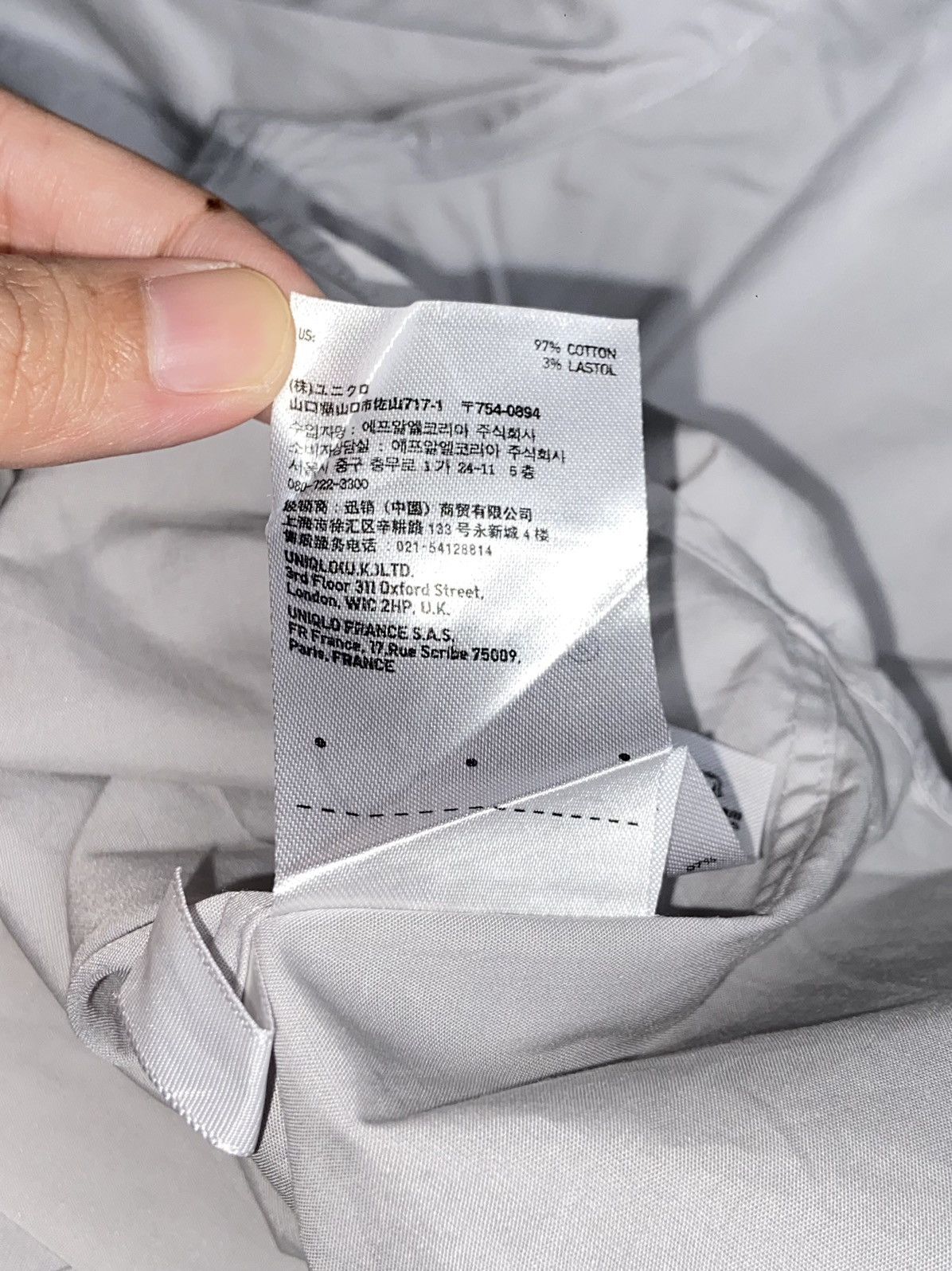 Uniqlo UNIQLO Grey Slim Fit Shirt Size US XS / EU 42 / 0 - 14 Thumbnail