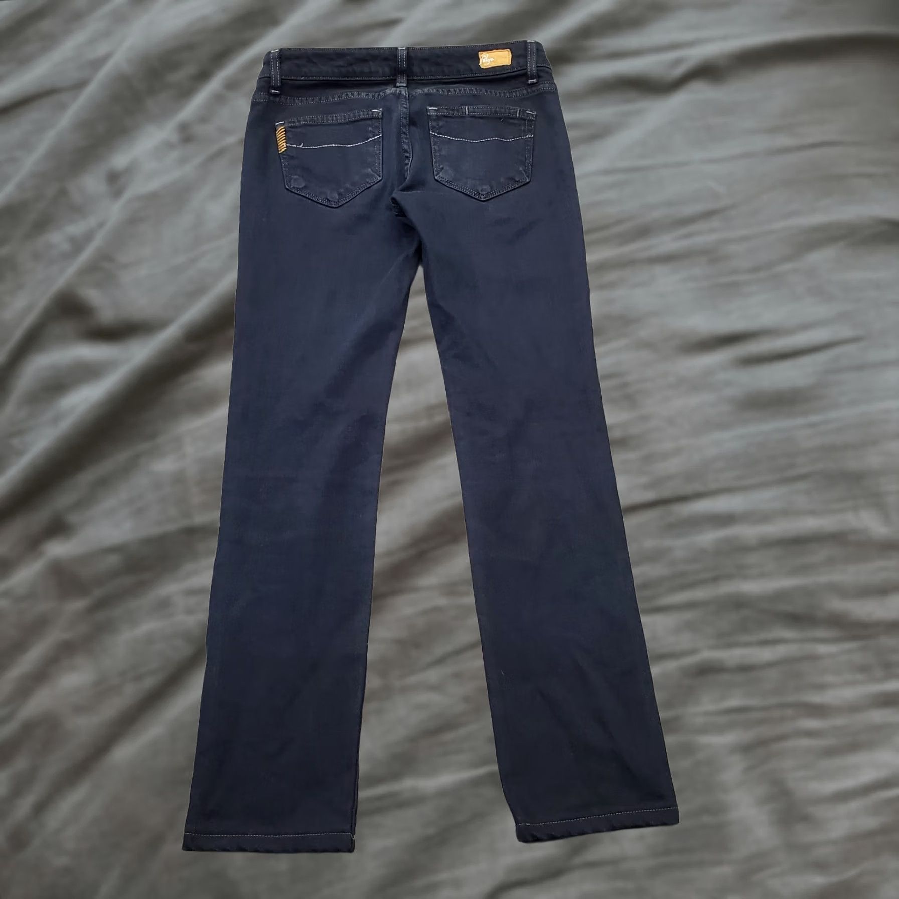 Paige Paige Jeans Womens 26 Blue Premium Denim Stretch Cotton Dark Wash Skinny Leg Shirt? Size 26" / US 2 / IT 38 - 1 Thumbnail