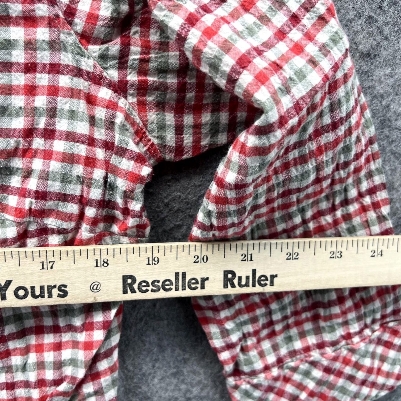 Vintage Columbia Shirt Women Large Red Casual Button Down Preppy Cotton Check Plaid Size L / US 10 / IT 46 - 7 Thumbnail