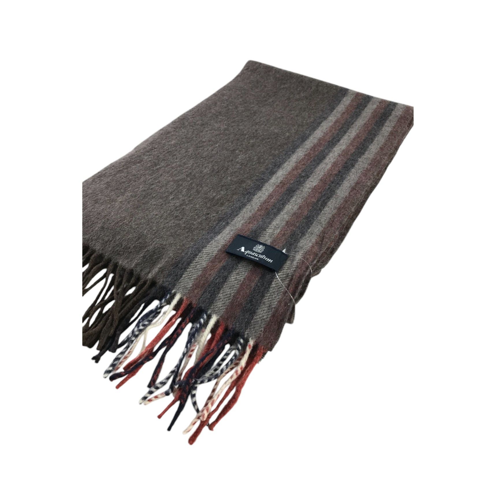Aquascutum × Vintage Aquascutum Scarf / Muffler / Neckwear - WW2192 Size ONE SIZE - 3 Thumbnail