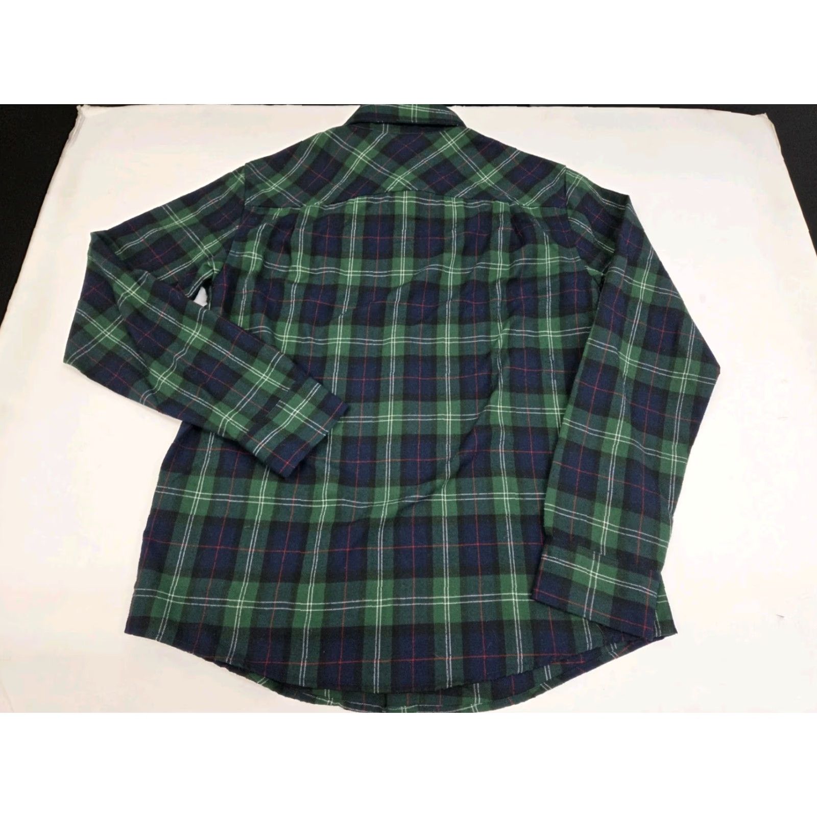 RVCA RVCA Mens Long Sleeve Button Up Shirt Blue/Green Plaid S Size US S / EU 44-46 / 1 - 4 Thumbnail