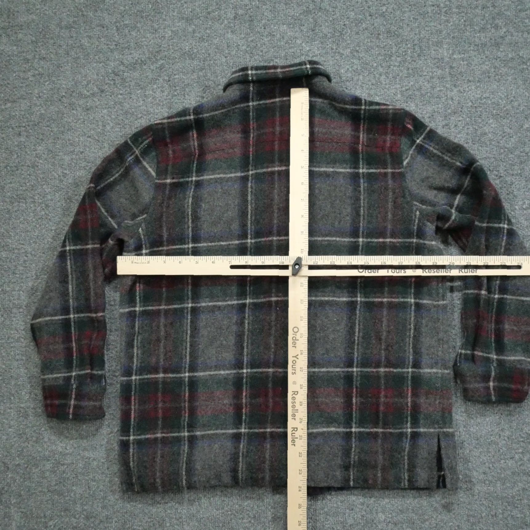 Ralph Lauren Ralph Lauren Shirt Womens Large Grey Plaid Lambs Wool Flannel Button Up Size L / US 10 / IT 46 - 6 Thumbnail