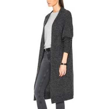 Acne Studios ACNE STUDIOS WOMENS MOHAIR WOOL CARDIGAN RAYA PAW14 GREEN Size XS / US 0-2 / IT 36-38 - 4 Thumbnail