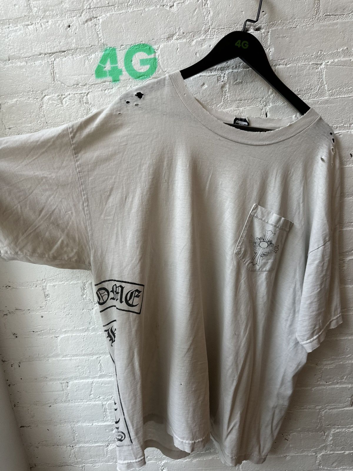 Chrome Hearts CHROME HEARTS 2XL THRASHED XXL SHIRT Size US XXL / EU 58 / 5 - 2 Thumbnail