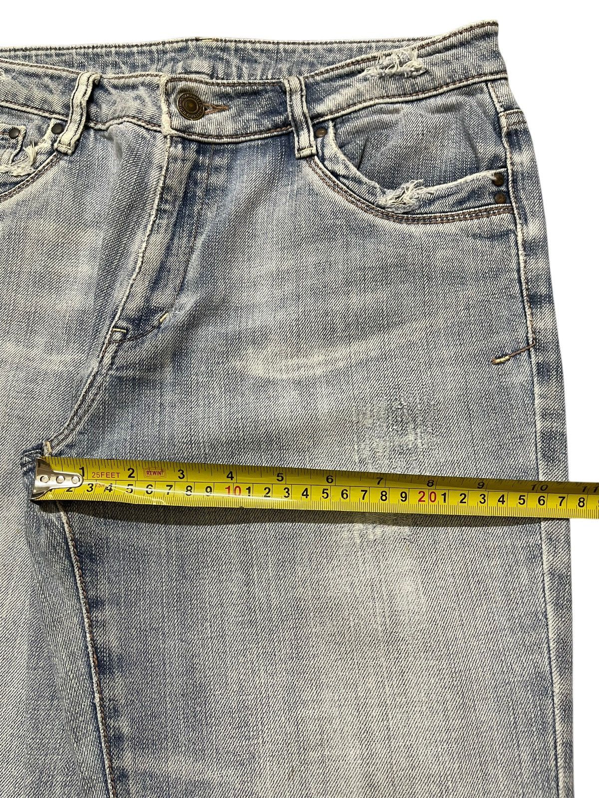 Hysteric Glamour Vintage Japanese Brand Faded Wash Style Wide Leg Jeans Size US 30 / EU 46 - 14 Thumbnail