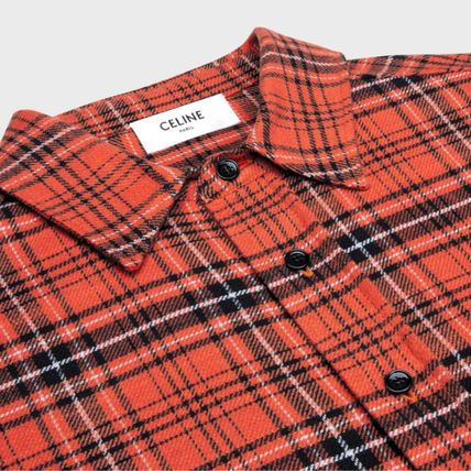 Celine o1bcso1str0824 Cotton Checks Oversized Shirt in Multicolor Size US S / EU 44-46 / 1 - 3 Thumbnail