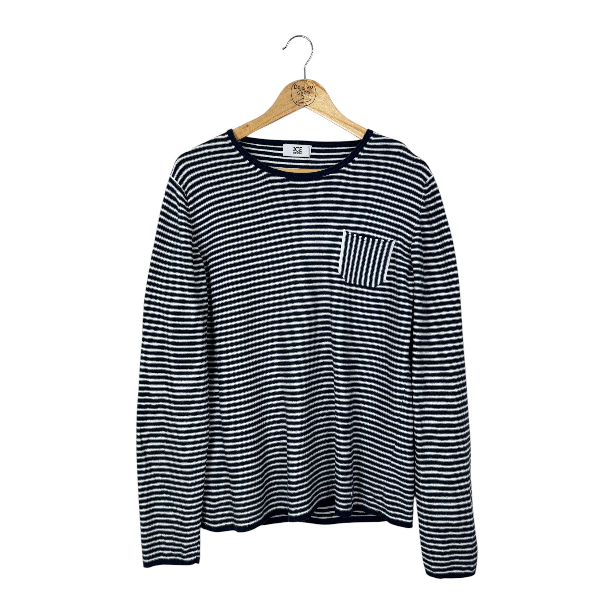 Iceberg Striped Pocket T-shirt Size US XL / EU 56 / 4 - 1 Thumbnail