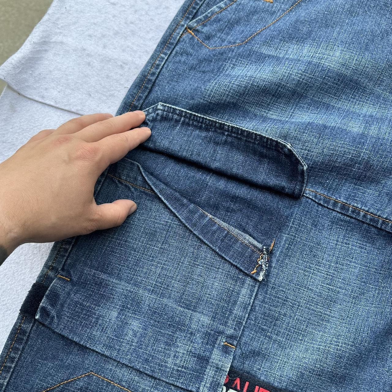 Marithe + Francois Girbaud × Vintage Vintage Girbaud Shuttle Tape Baggy Y2K Jeans Skater 38x34 Size US 38 / EU 54 - 4 Thumbnail