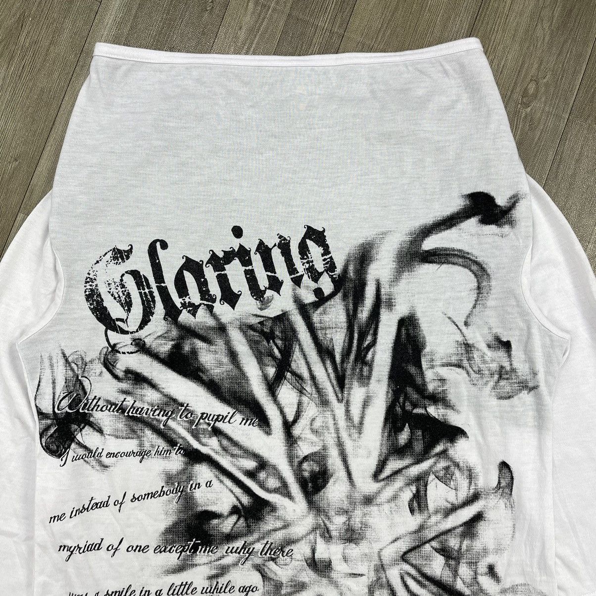 If Six Was Nine × Japanese Brand × Le Grande Bleu (L.G.B.) Y2K GangBster Poem Gothic Punk Style LongSleeve Ifsixwasnine Size US L / EU 52-54 / 3 - 4 Thumbnail