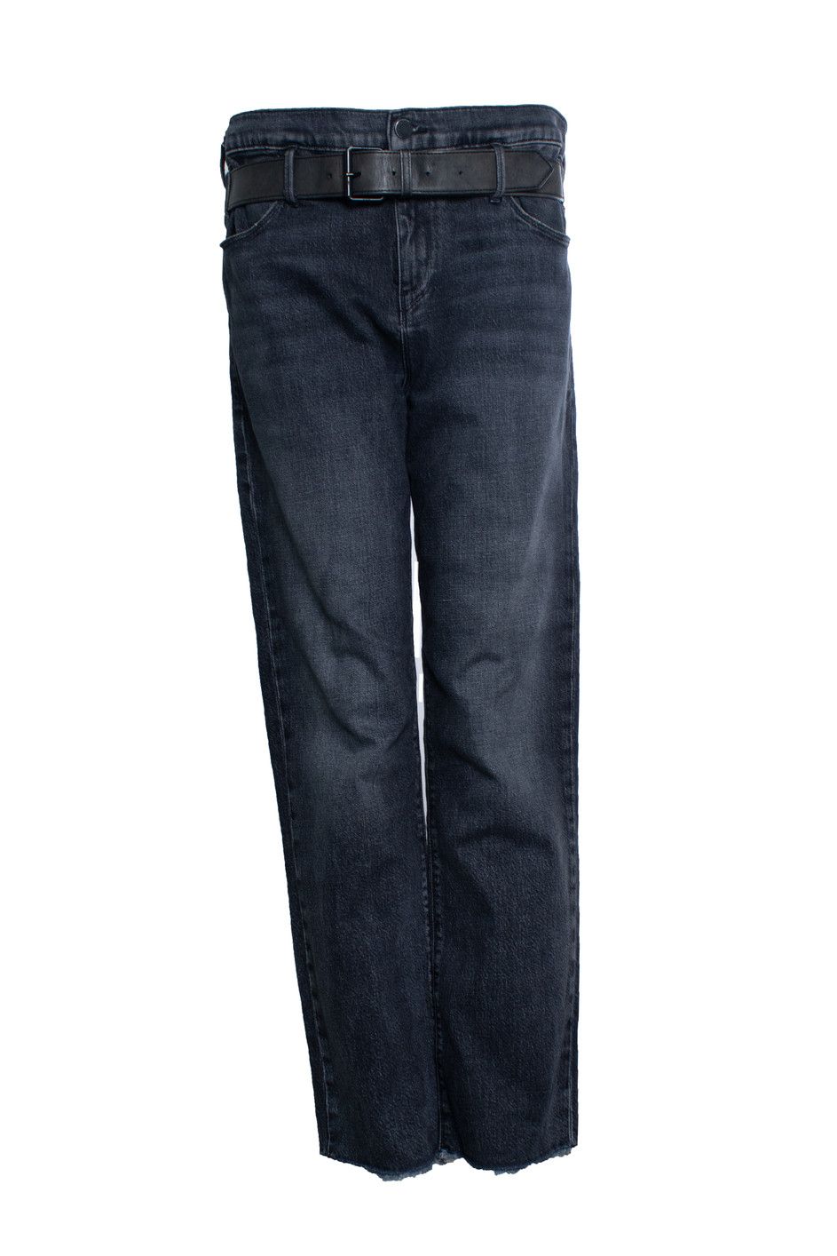 Rta RtA, black wide leg jeans with belt Size 28" / US 6 / IT 42 - 1 Thumbnail