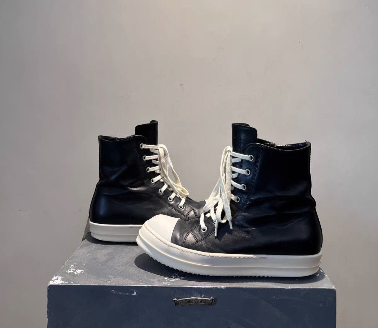 Rick Owens Rick Owens High-Top Converse-Inspired Sneakers Size US 8 / EU 41 - 3 Thumbnail