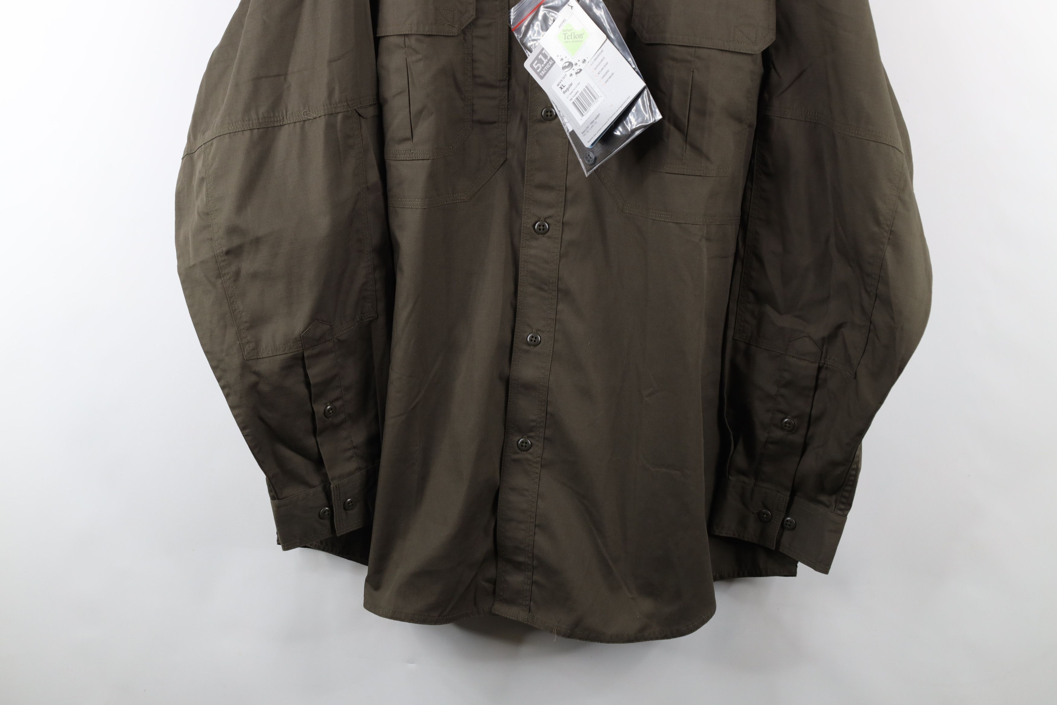 Vintage New 5.11 Tactical Series Collared Uniform Button Shirt Green Size US XL / EU 56 / 4 - 3 Thumbnail