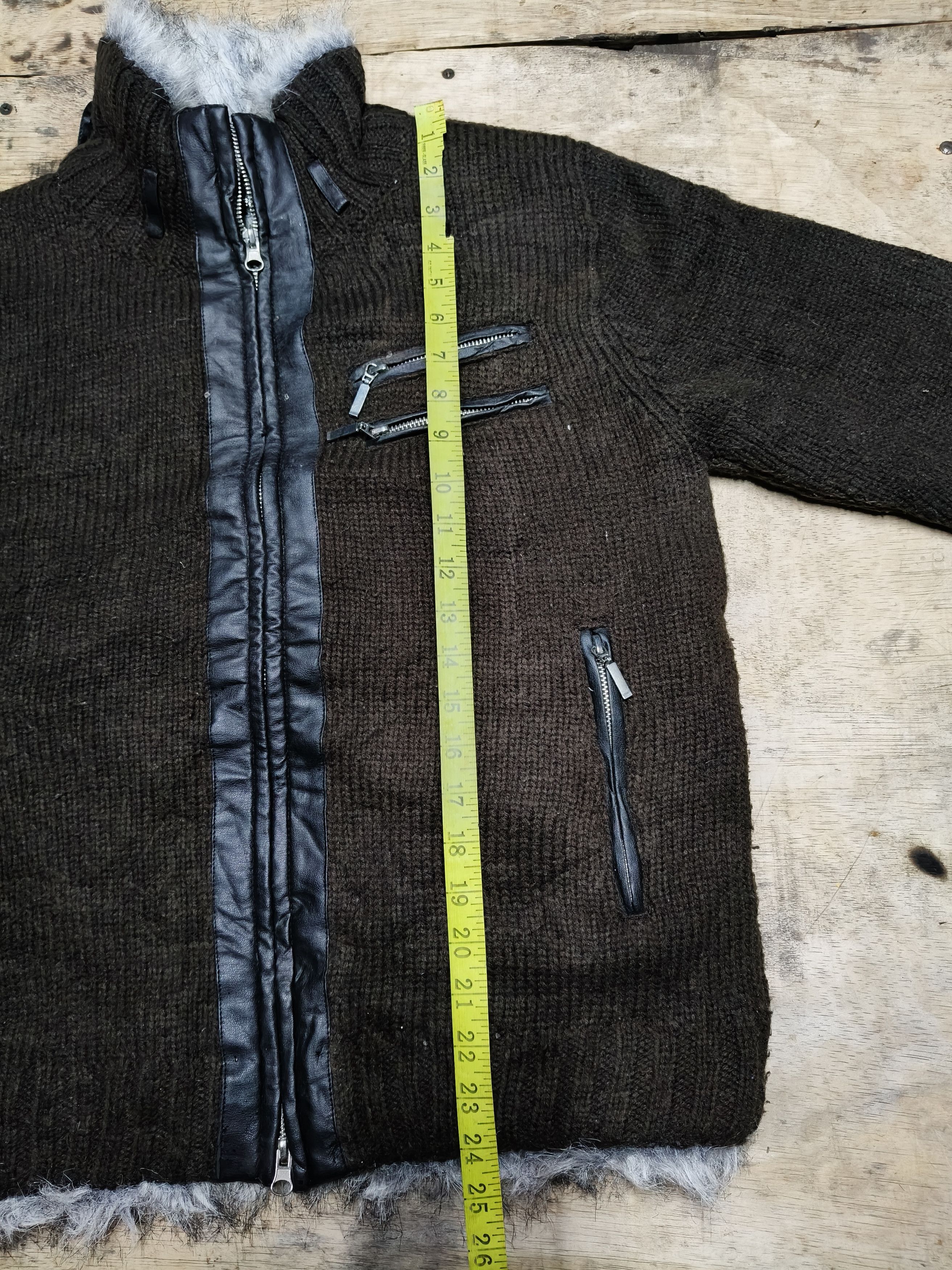 Japanese Brand Macalester Knitted Faux fur Jacket Size M / US 6-8 / IT 42-44 - 14 Thumbnail