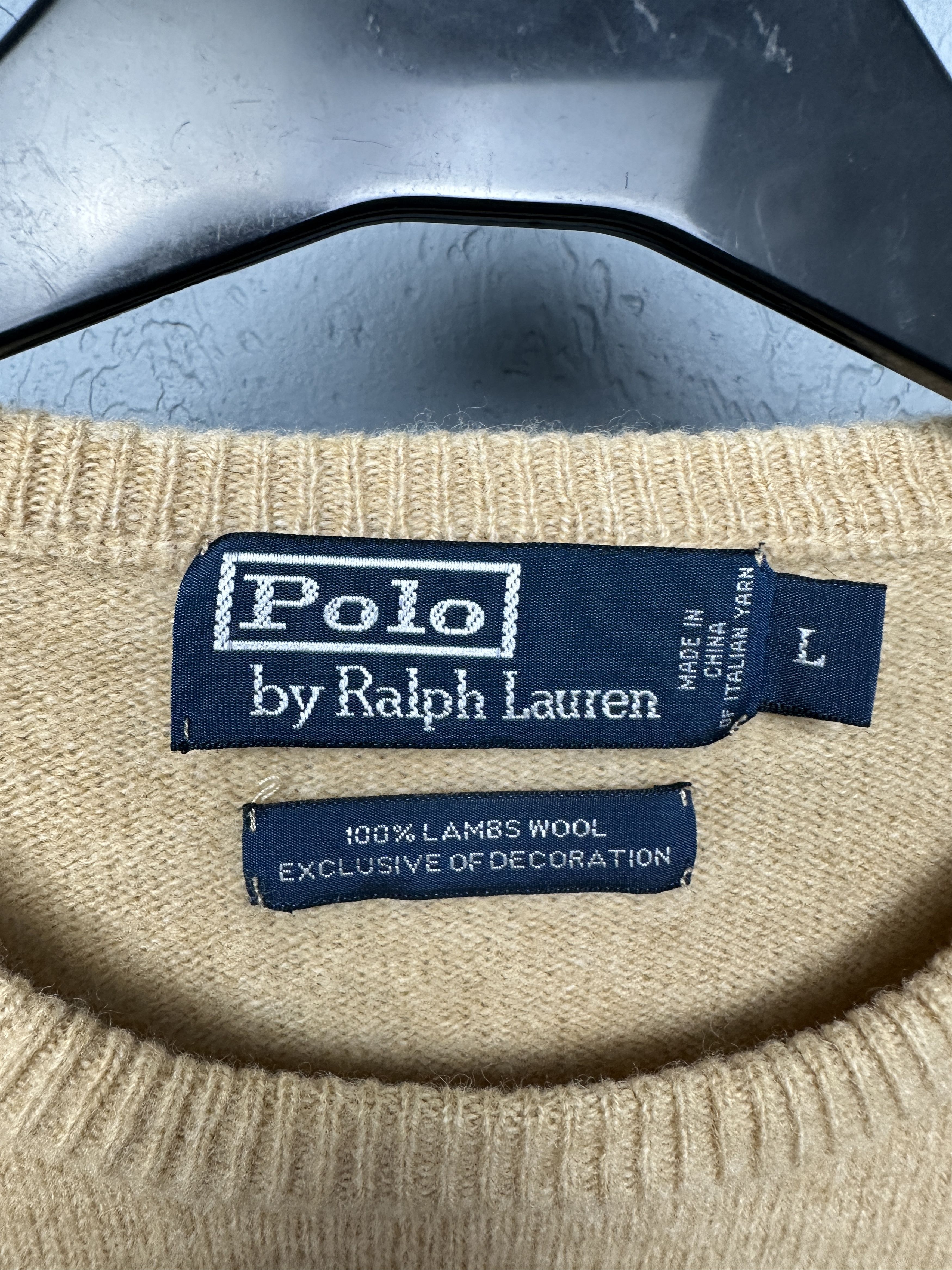 Polo Ralph Lauren Polo Ralph Lauren Vintage Mens Wool Crew Neck Sweater Size US L / EU 52-54 / 3 - 4 Thumbnail