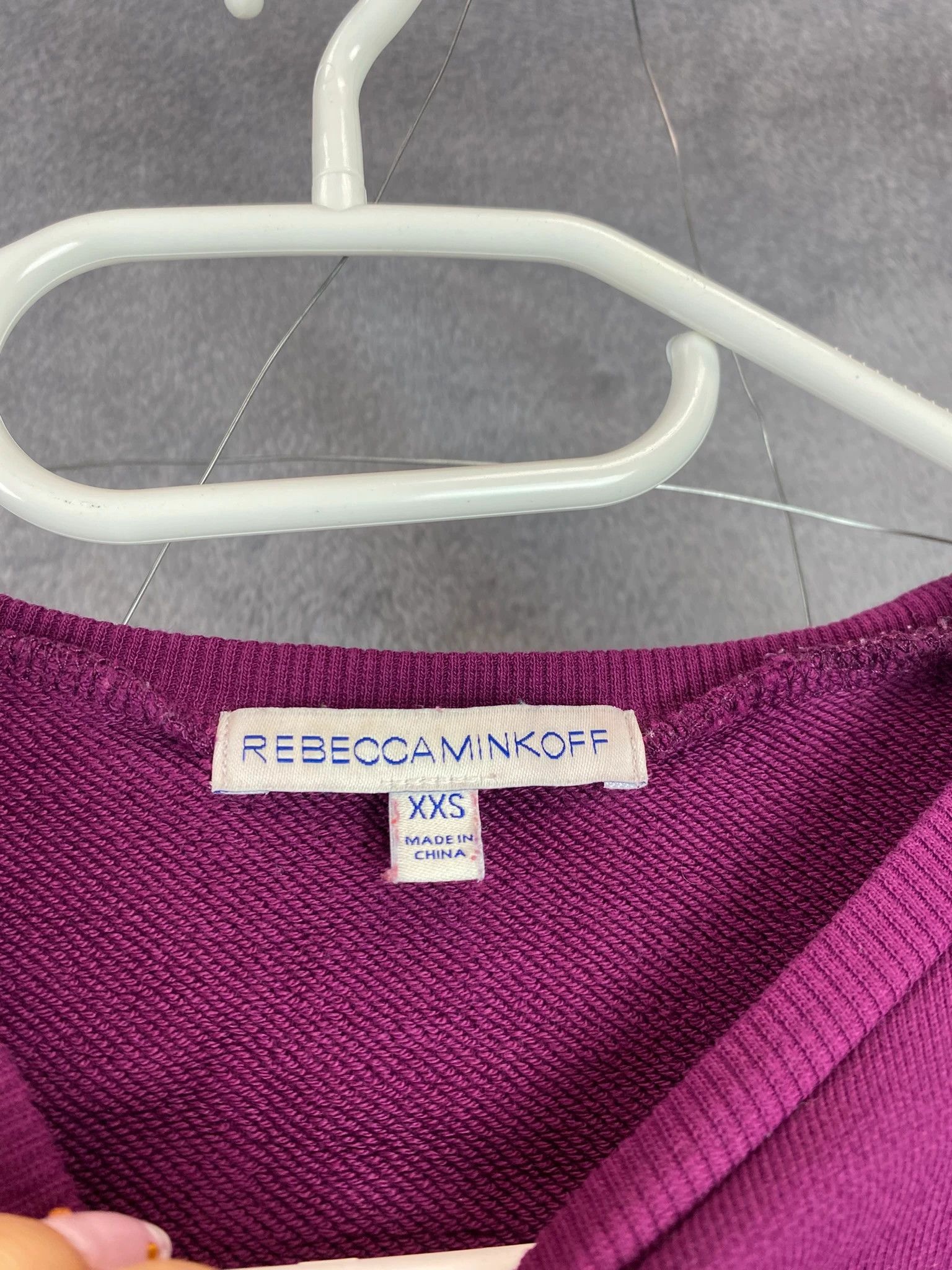 Rebecca Minkoff Rebecca Minkoff Beaded Purple Crewneck Y2K XXS Size XXS / US 00 / IT 34 - 4 Thumbnail
