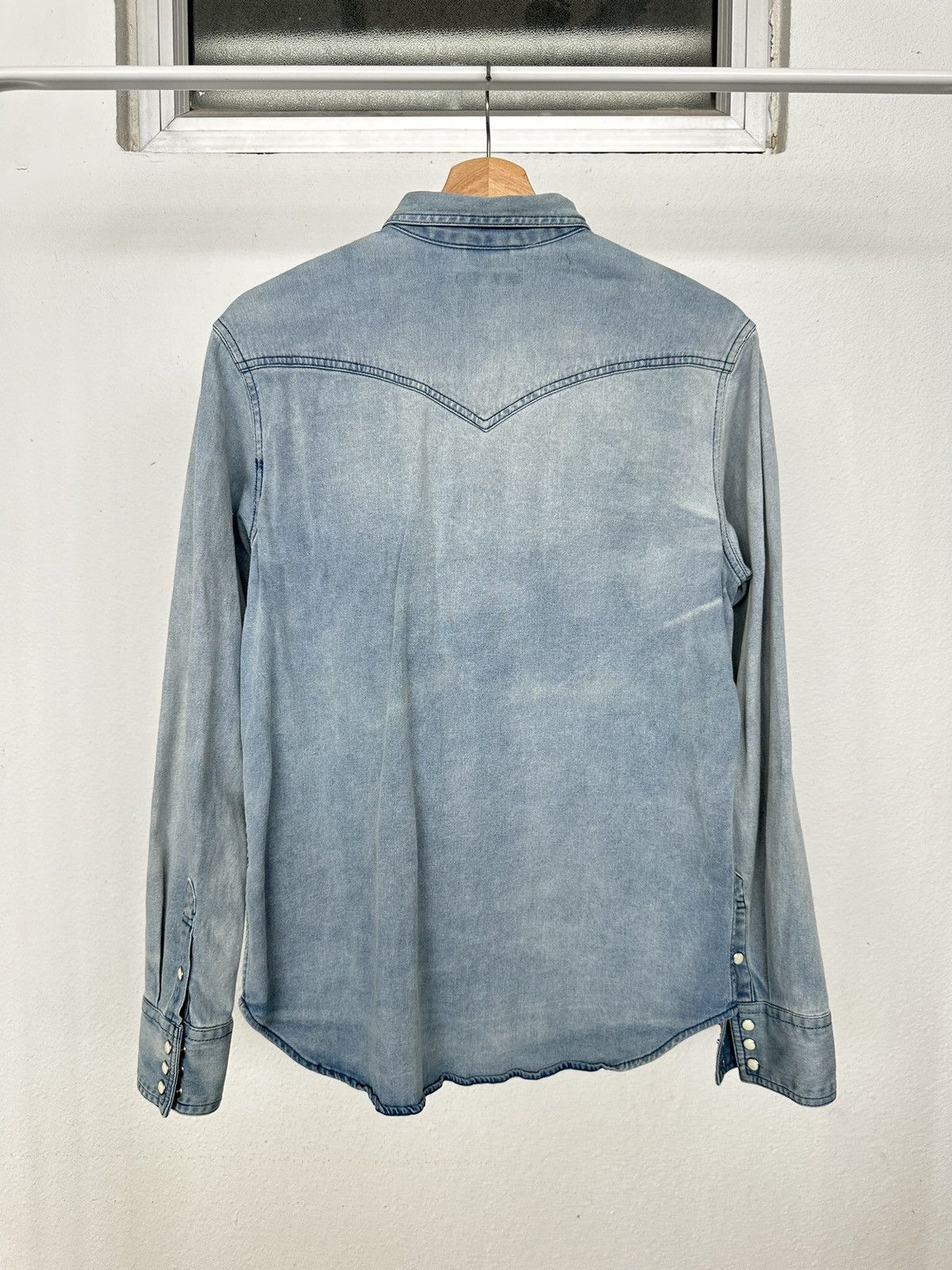 Obelisk 00’s MIDAS vintage style stonewash denim shirt Size US M / EU 48-50 / 2 - 9 Thumbnail