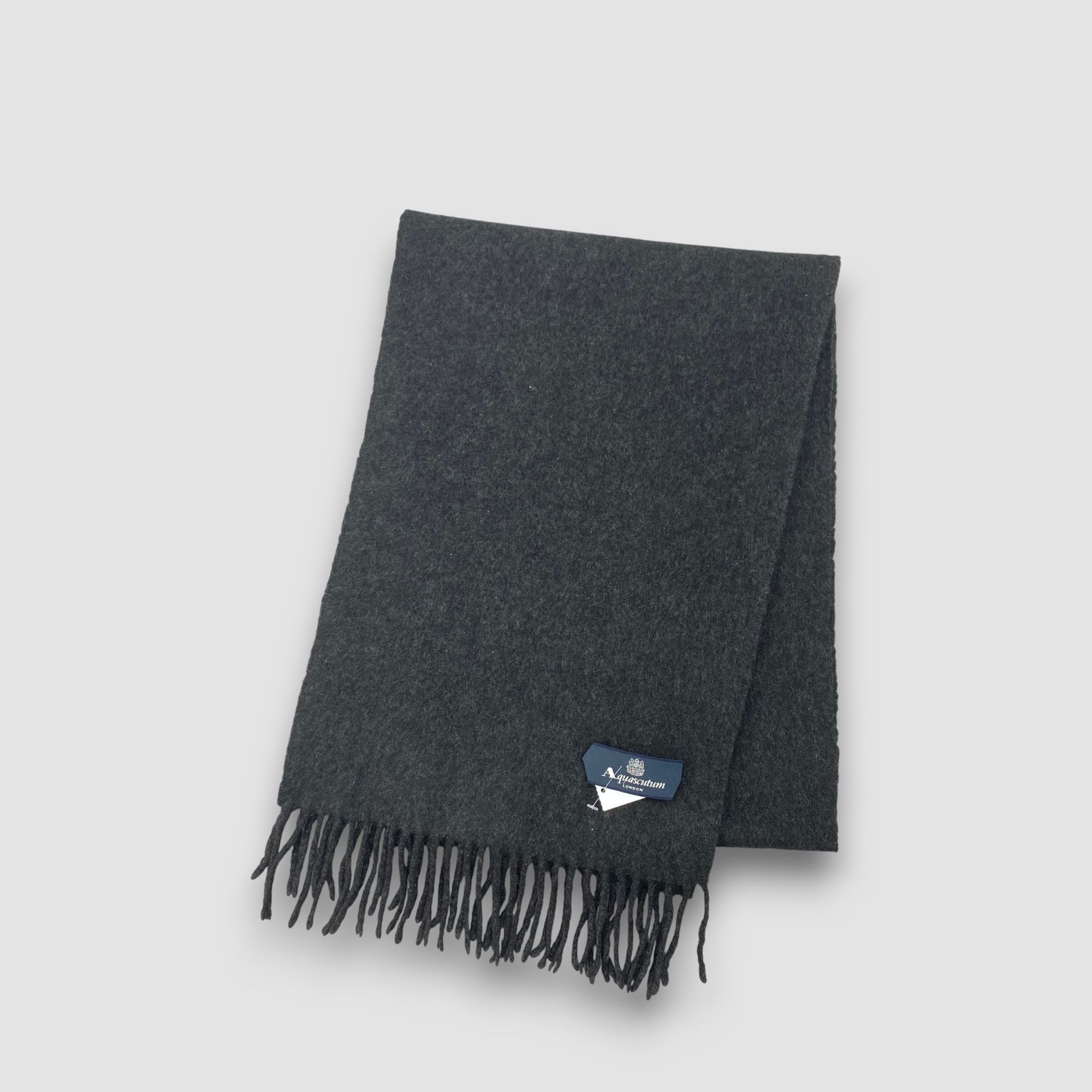 Aquascutum Vintage Aquascutum Scarf Muffler Wool Fringe Winter Scarves Size ONE SIZE - 3 Thumbnail