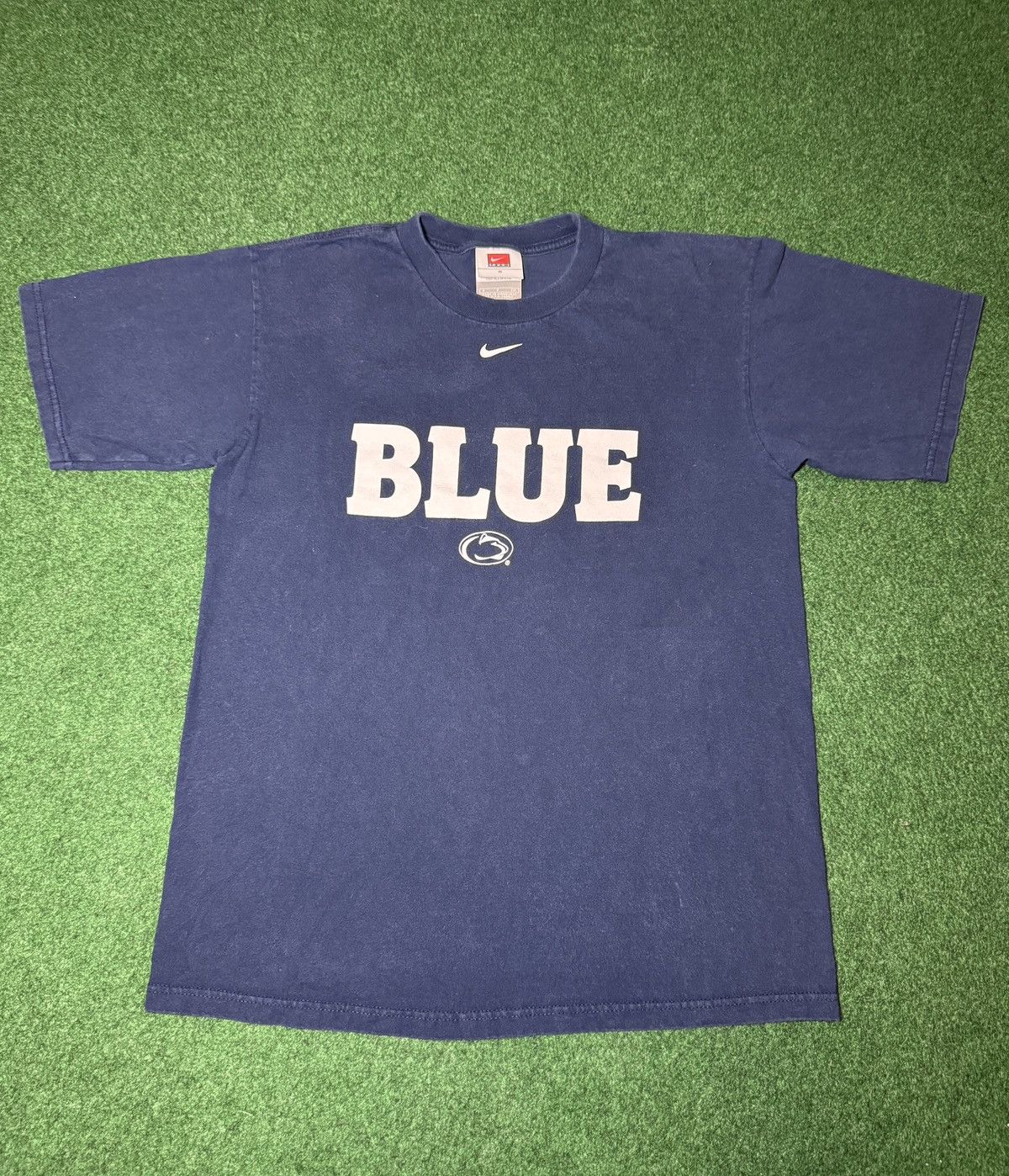 Nike Y2K Nike Penn State Nitrany Lions Center Swoosh T Shirt Size S / US 4 / IT 40 - 1 Thumbnail