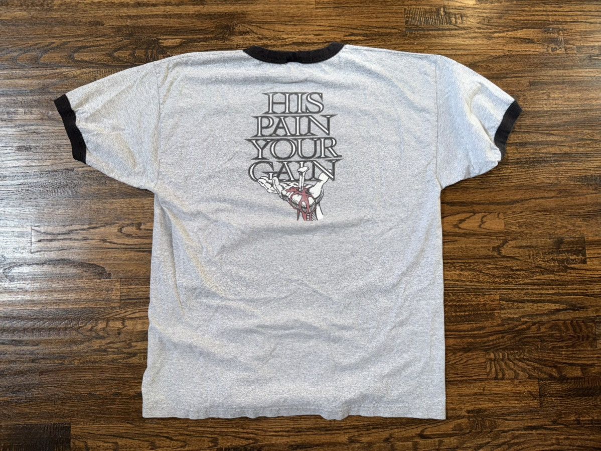 Vintage Vintage Lord's Gym Heather Grey Ringer T-Shirt Size Medium Size US M / EU 48-50 / 2 - 3 Thumbnail