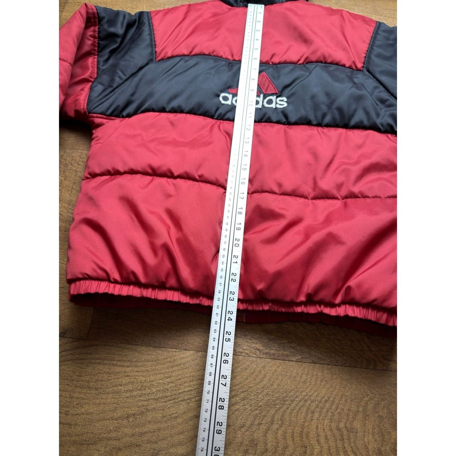 Adidas Vintage Adidas Jacket Mens Large Red / Black Track Puffer Full Zip 90s Size US L / EU 52-54 / 3 - 8 Thumbnail