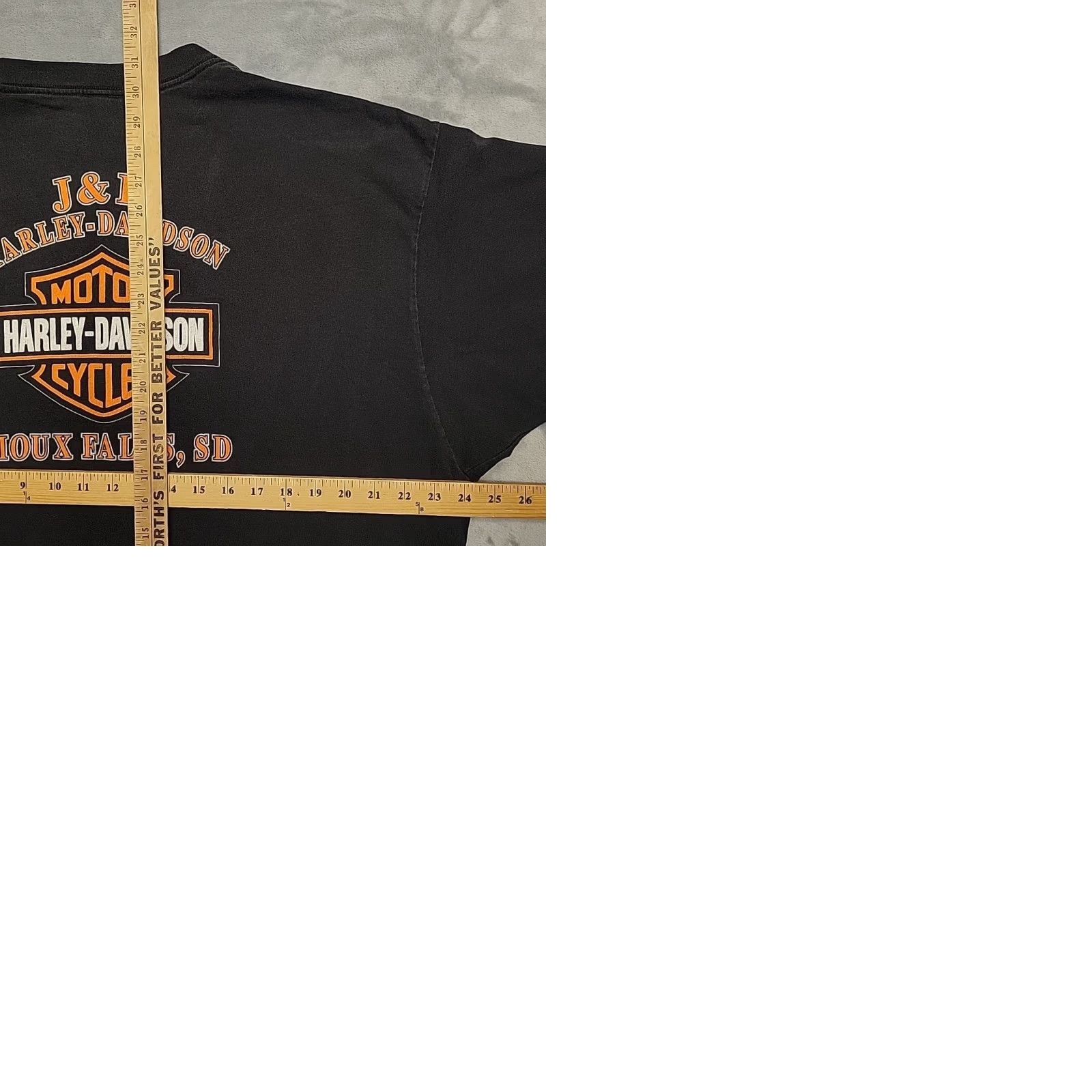 Harley Davidson VTG Harley-Davidson Shirt Mens 3XL Black Sturgis Thunder Dakota Made In The USA T-Shirt Graphic Print Crew Neck Short Sleeve Cotton Jersey Size US XXL / EU 58 / 5 - 9 Thumbnail