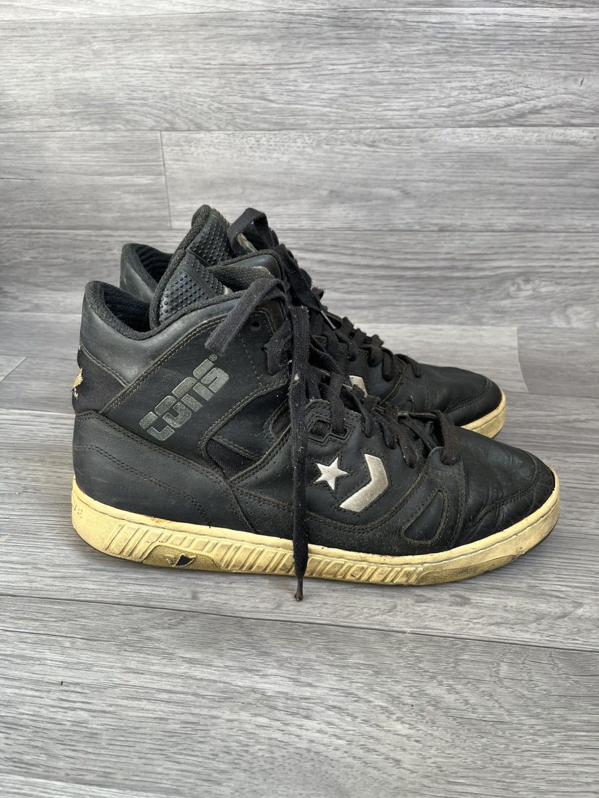 Converse Vintage 90's Converse Cons Star Wave hi-top sneakers sz12 Size US 12 / EU 45 - 8 Thumbnail
