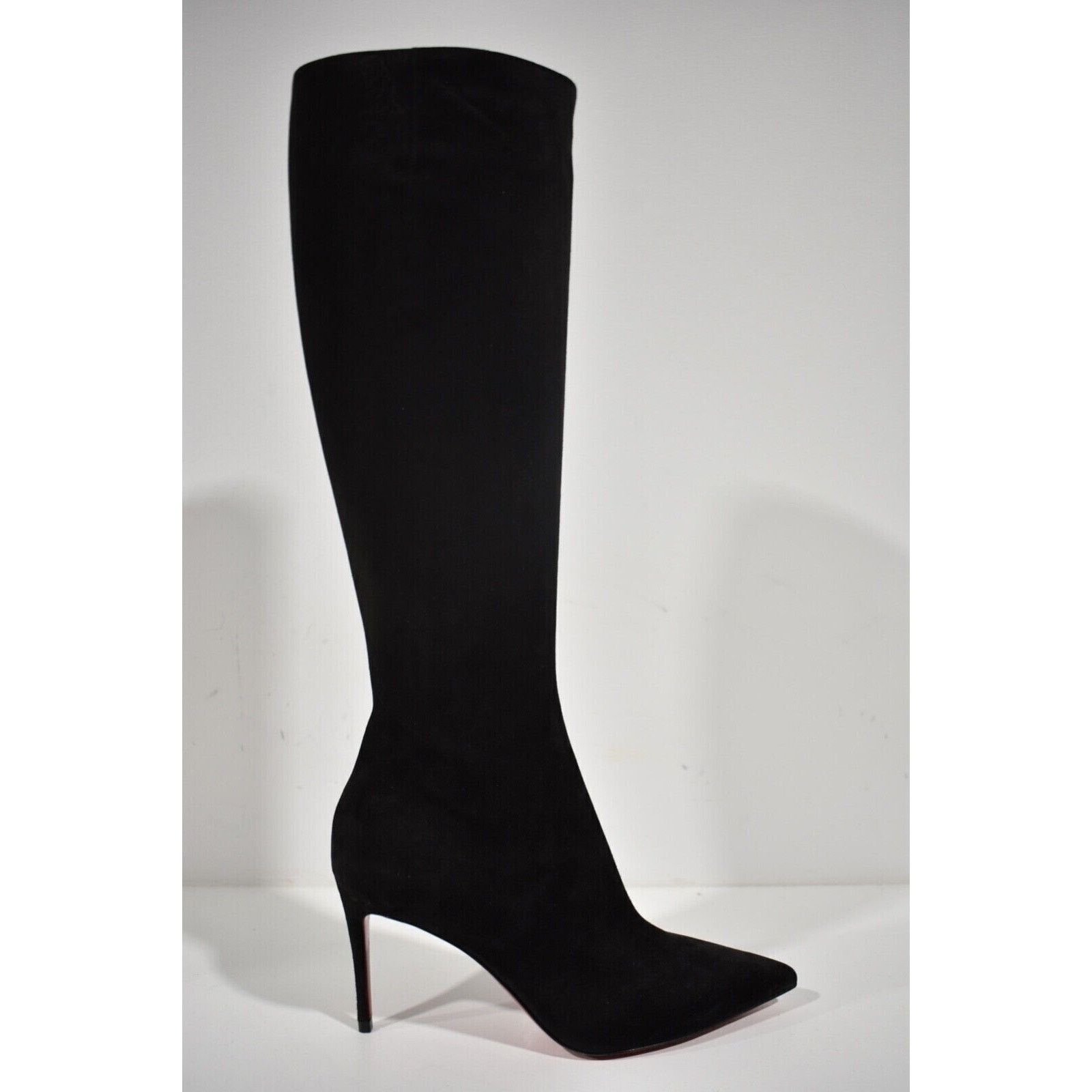Christian Louboutin Christian Louboutin Kate Botta 85 Black Suede Knee High Size US 5.5 / IT 35.5 - 2 Thumbnail