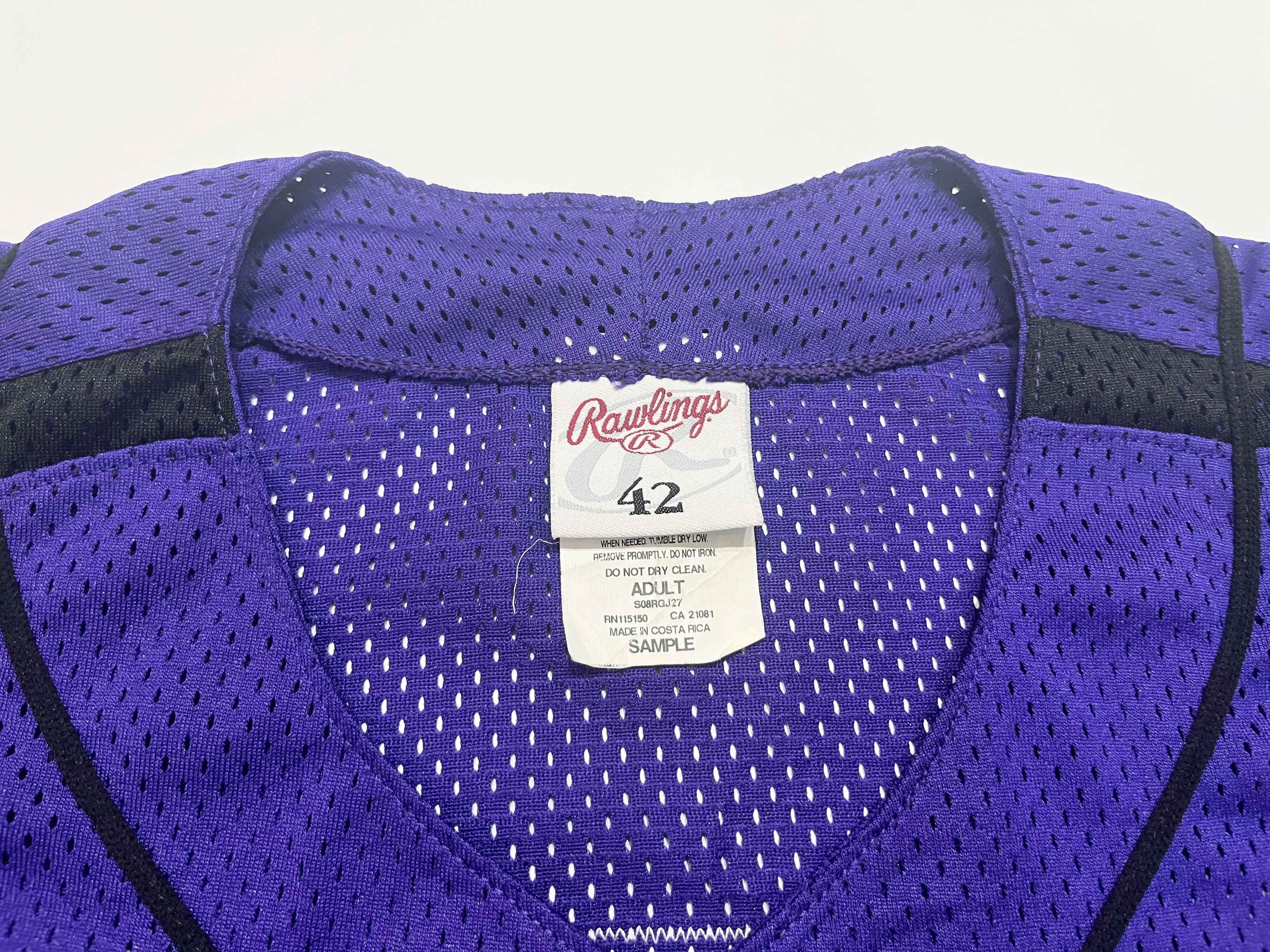 MLB Vintage Rawlings TCU Horned Frogs #1 NCAA Baseball Jersey Size US L / EU 52-54 / 3 - 3 Thumbnail
