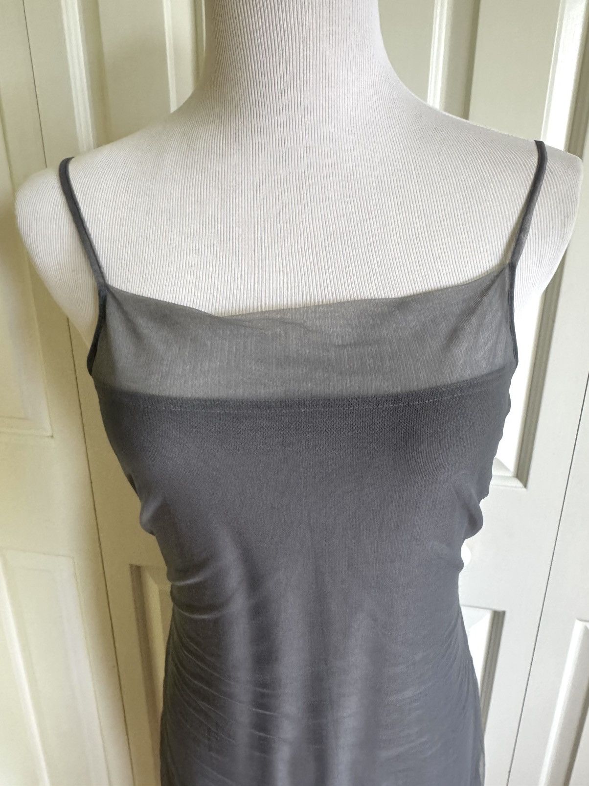 TONI GARD TONI GARD Gray Mesh Slip Dress M Size M / US 6-8 / IT 42-44 - 3 Thumbnail