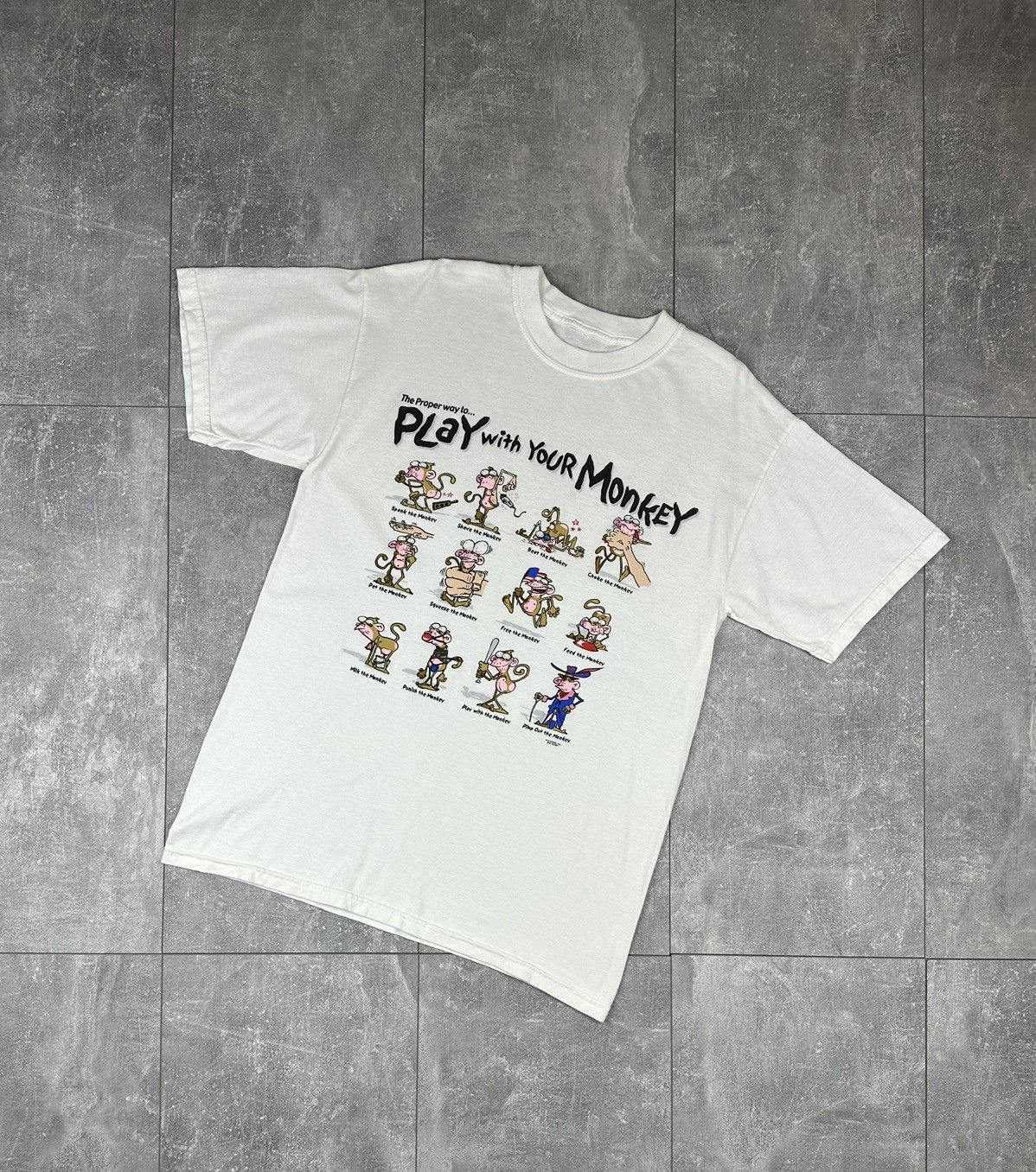 Other Mens Vintage Art Humor Sex Adult T-Shirt Monkey Size US L / EU 52-54 / 3 - 1 Thumbnail