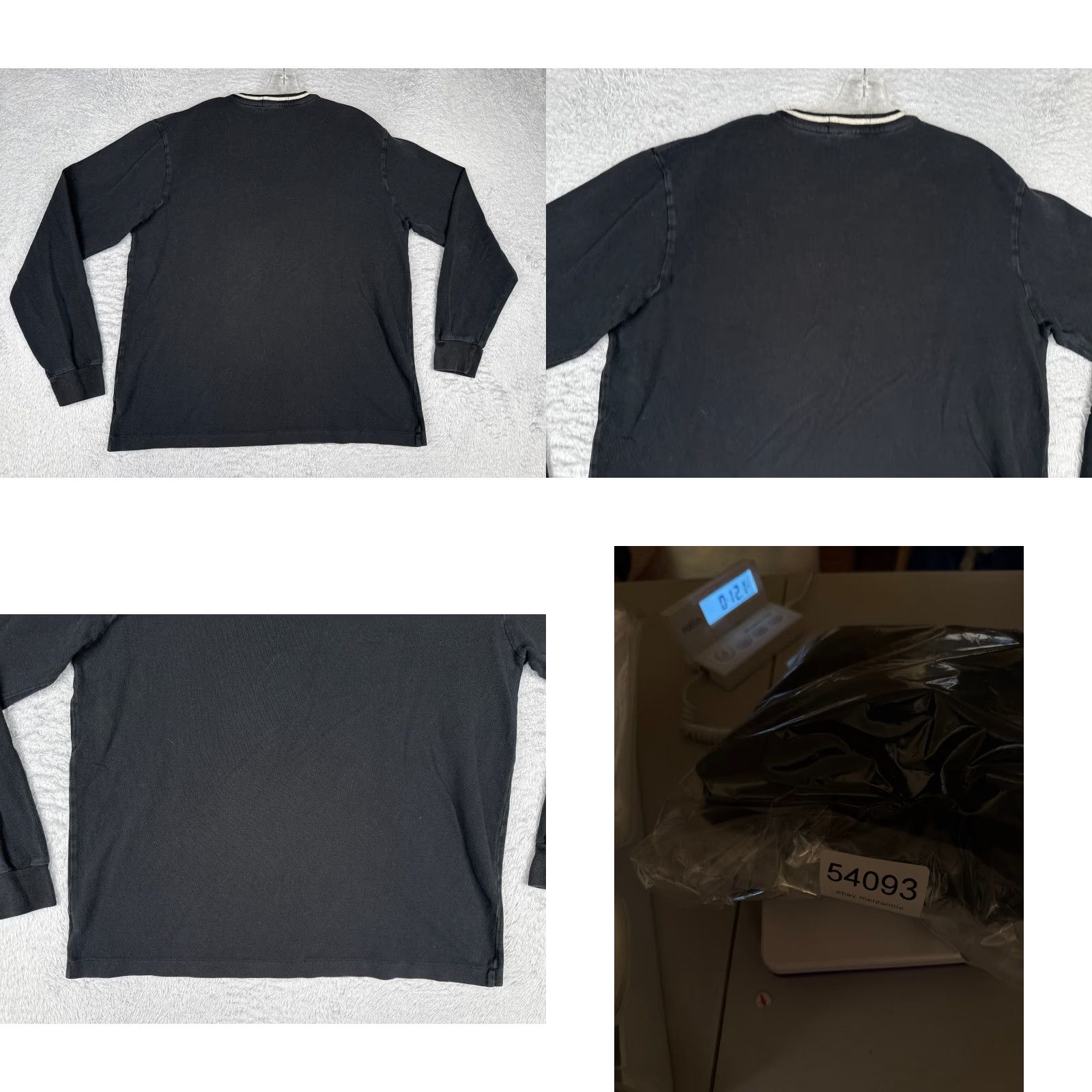 Ralph Lauren VINTAGE Polo Ralph Lauren Shirt Adult XL Black Long Sleeve Crew Cotton Size US XL / EU 56 / 4 - 9 Thumbnail