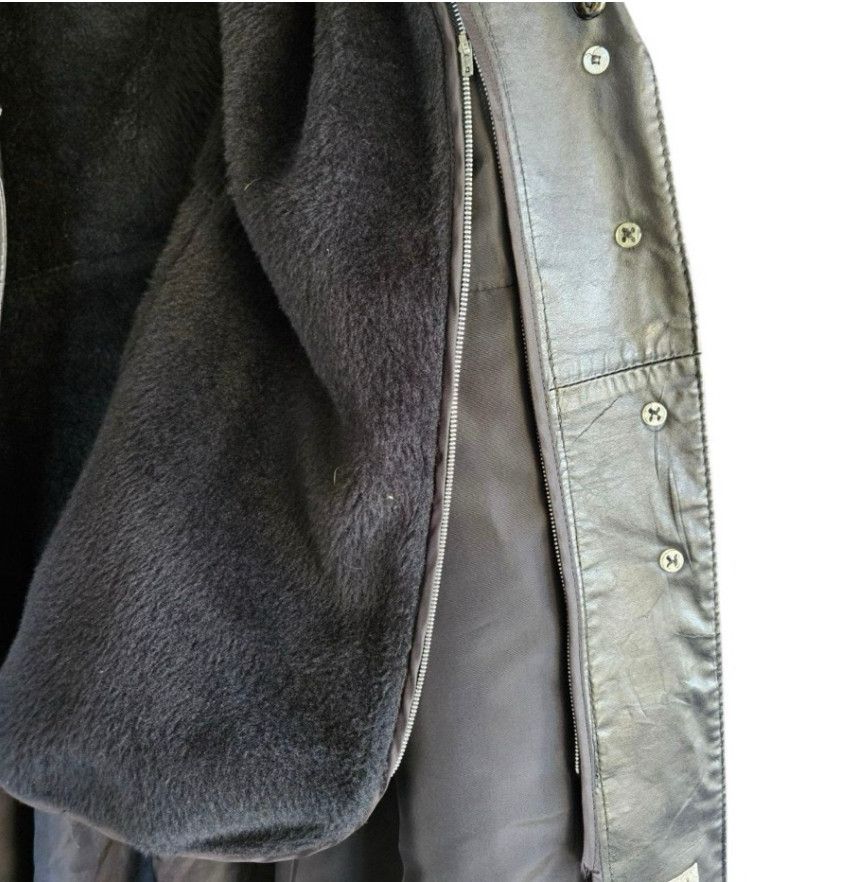 Sears Vintage 70s Sears Leather Trench Coat Size XL / US 12-14 / IT 48-50 - 11 Thumbnail