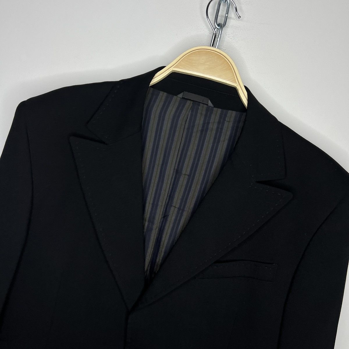 Dolce & Gabbana DOLCE & GABBANA black wool blazer jacket 40 US / 54 EU Size 40R - 4 Thumbnail