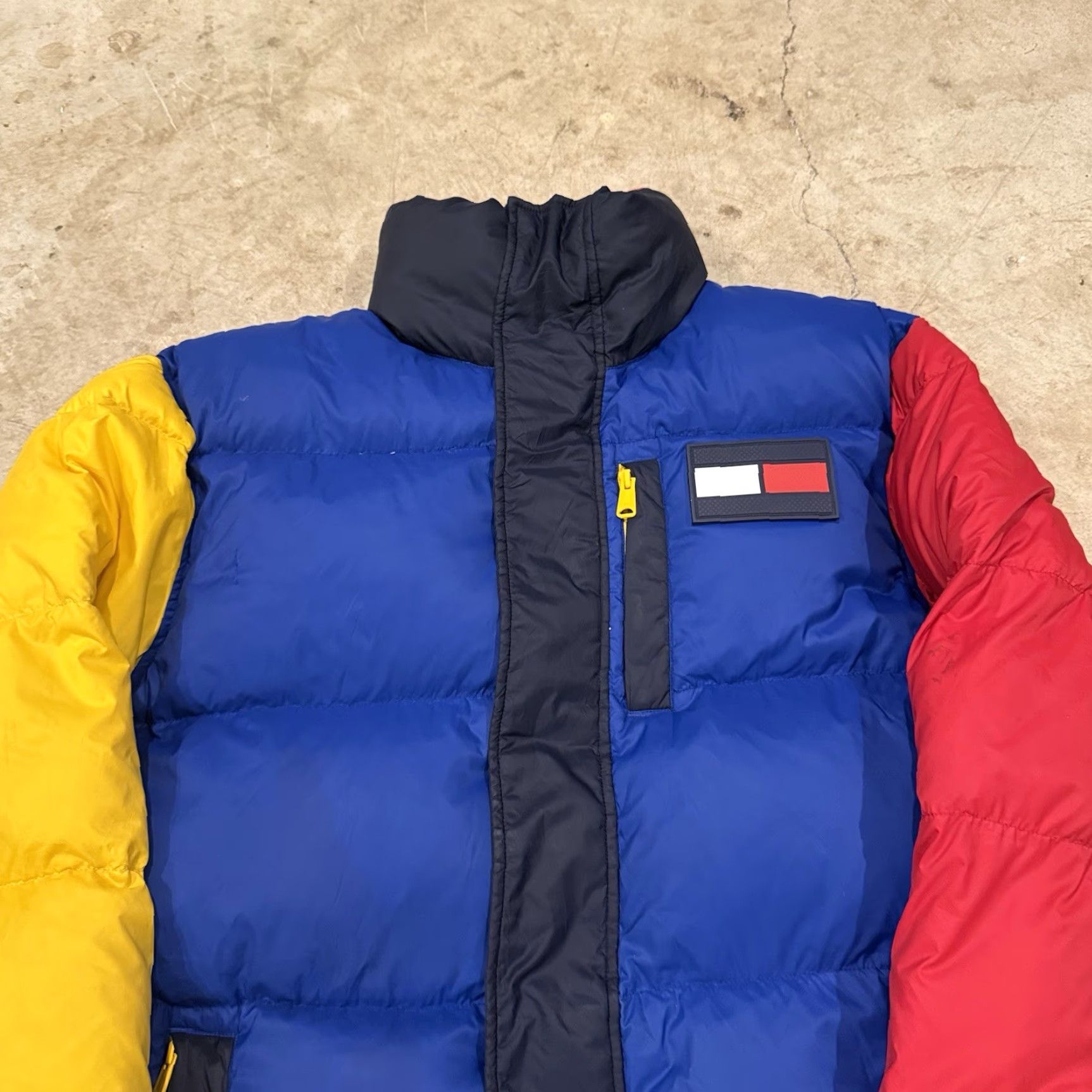 Tommy Hilfiger Tommy Hilfiger Puffer Reversible Jacket Down Feather Mens M Multi Flaws Size US M / EU 48-50 / 2 - 7 Thumbnail