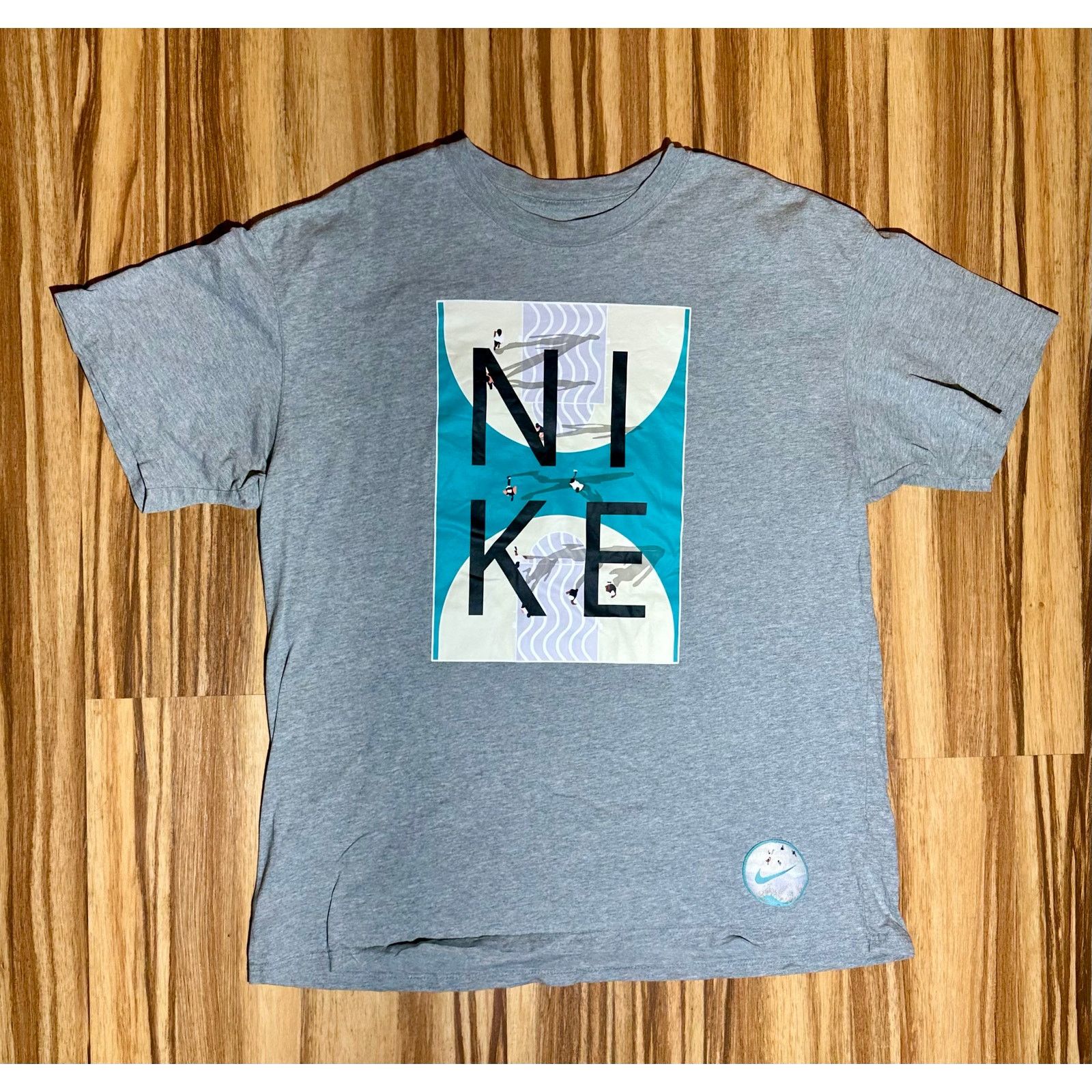 Nike Nike Gray Shirt With Baseball Court Size US L / EU 52-54 / 3 - 1 Thumbnail