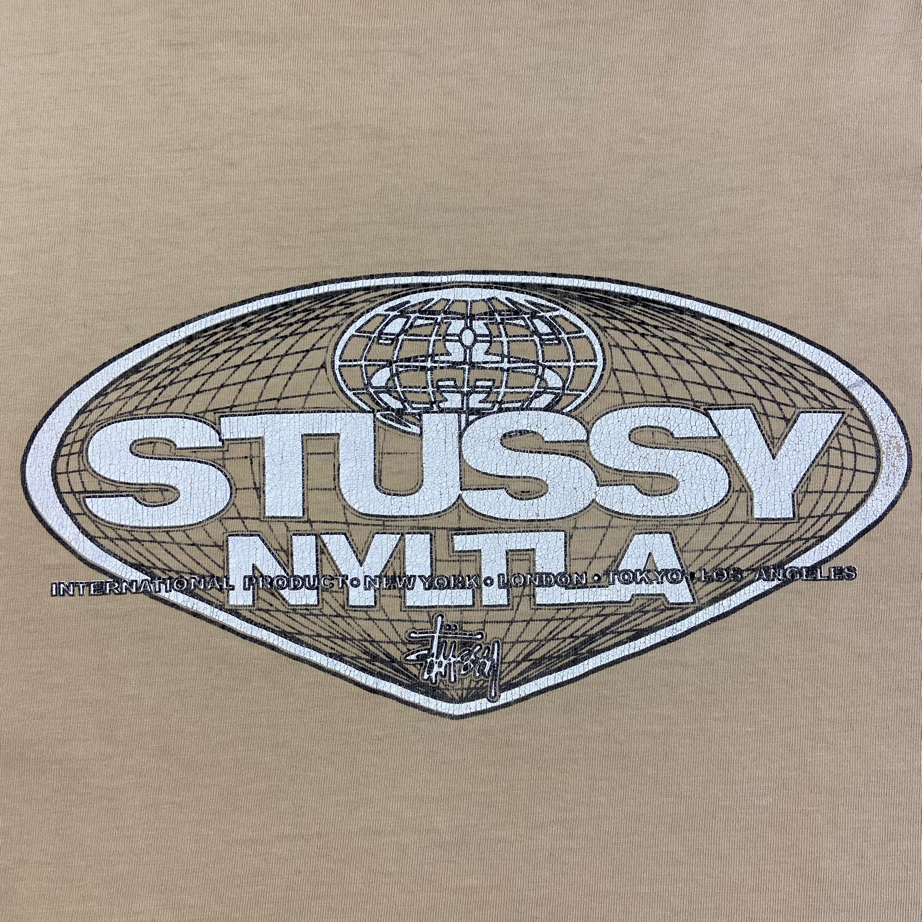 Stussy 1980s BAGGY STUSSY NYLTLA RARE BIG LOGO ARCHIVE TEE - № 40 Size US XL / EU 56 / 4 - 5 Thumbnail