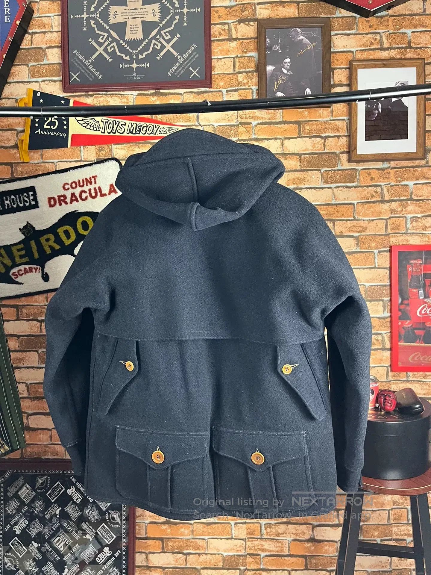 Freewheelers Freewheelers Wool Hunting Coat Black. Size US XXS / EU 40 - 2 Thumbnail