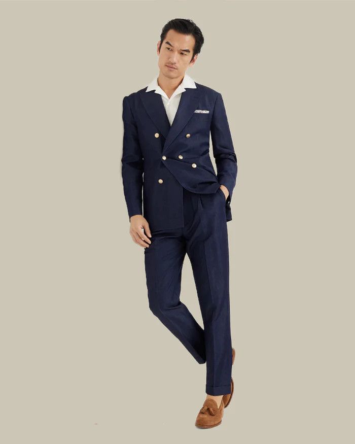 Brunello Cucinelli Suit in Dark Blue Size US L / EU 52-54 / 3 - 1 Thumbnail
