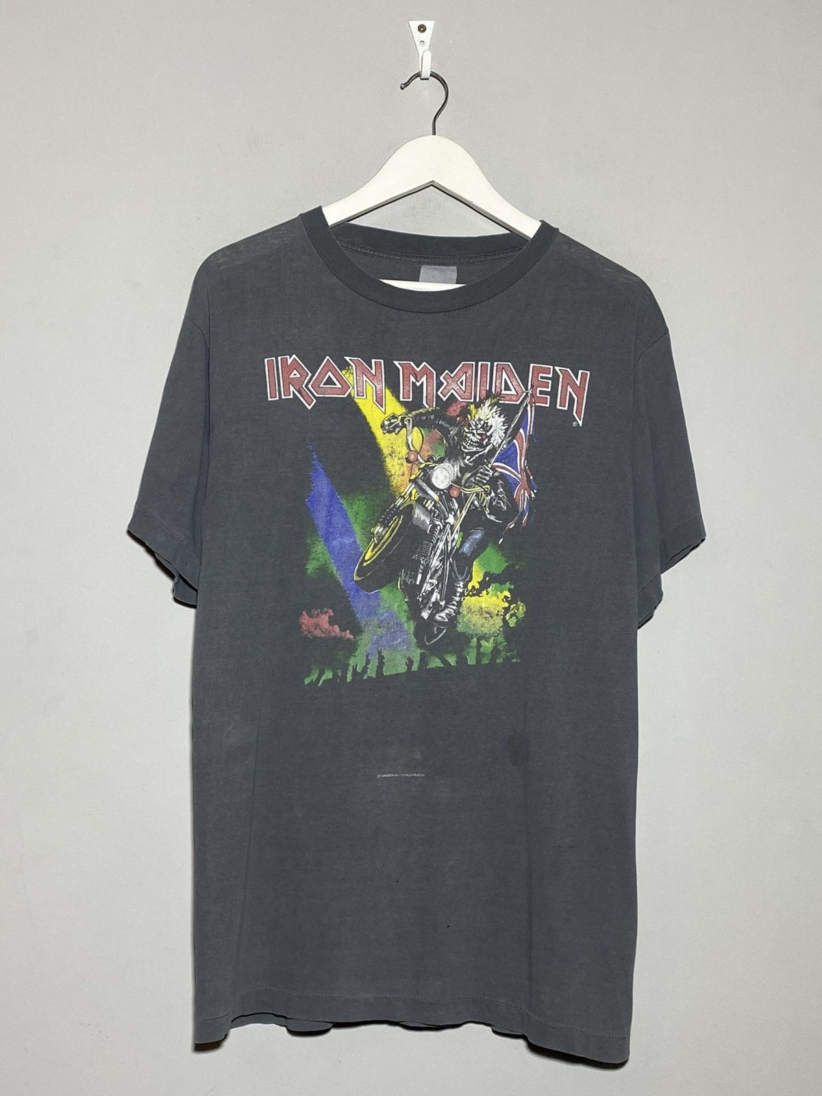 Iron Maiden 1988 Iron Maiden England Vintage Rock Band Tour T-Shirt Tee Size US L / EU 52-54 / 3 - 1 Thumbnail