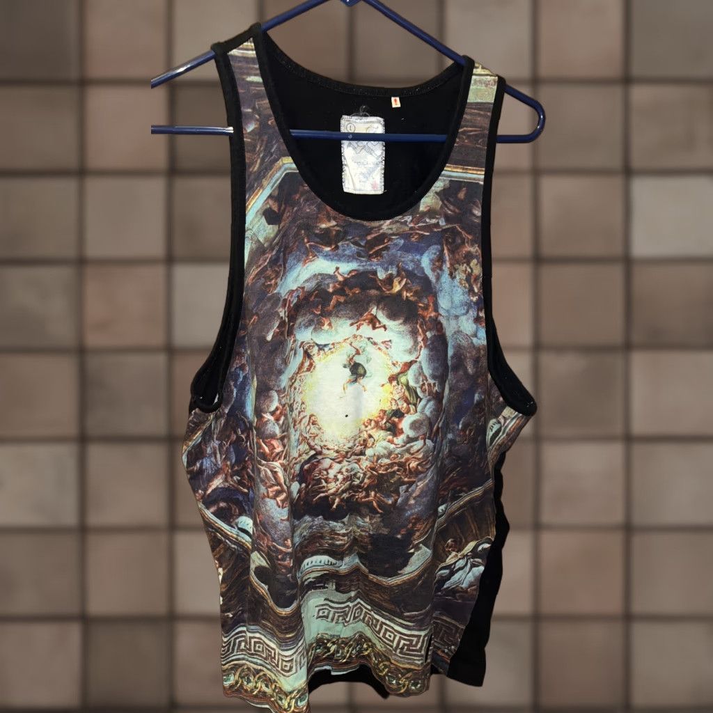Vintage Play Cloths Mens Large Tank Top Cotton Renaissance Art Logo Graphic Hip Hop Europe Summer Size US L / EU 52-54 / 3 - 1 Thumbnail
