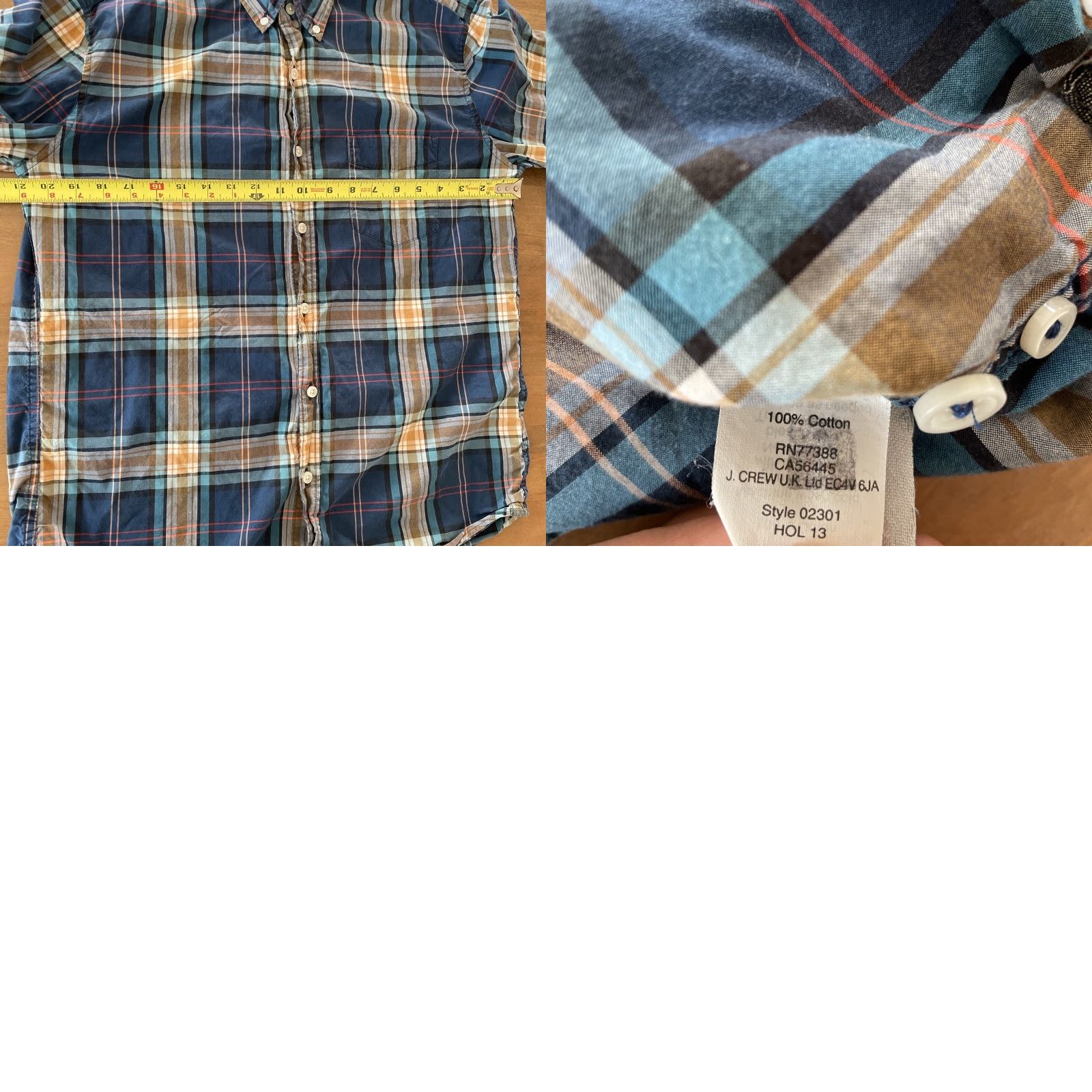 J.Crew J.Crew Shirt Men’s L Slim Cotton Long Sleeve Button-Down Plaid Preppy Multicolor Size US L / EU 52-54 / 3 - 8 Thumbnail