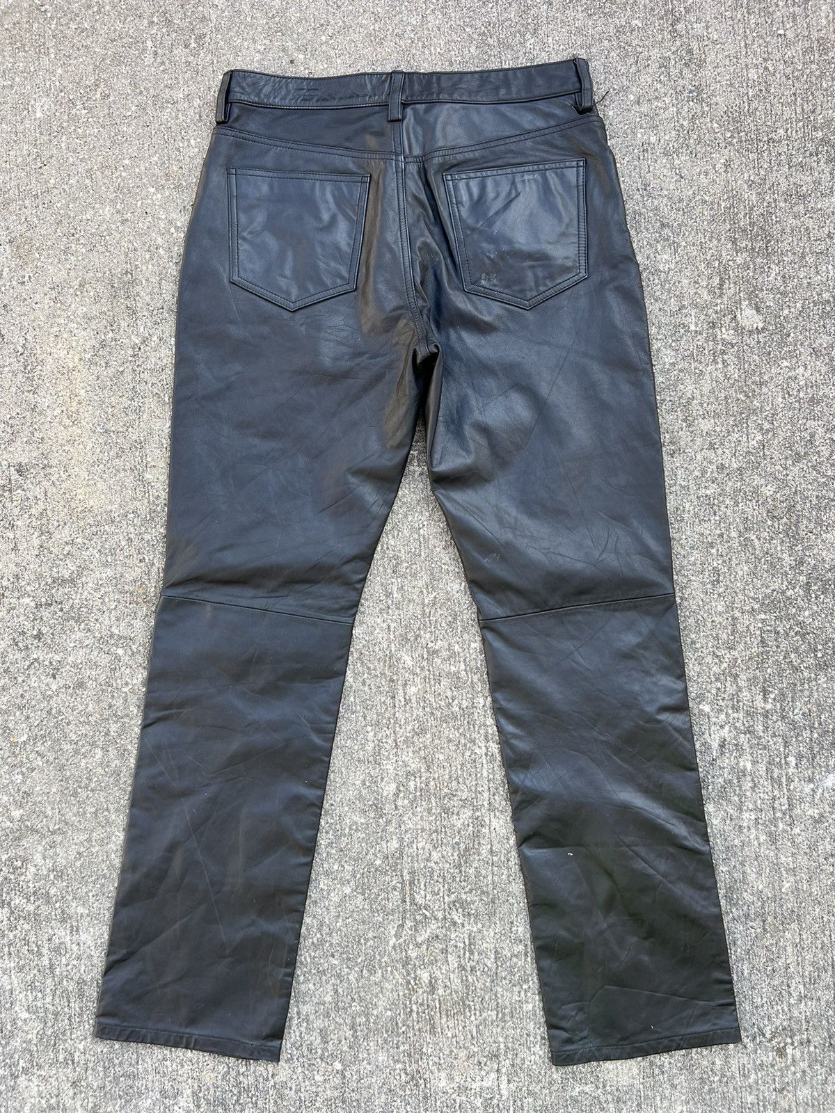 Japanese Brand × Vintage Vintage Charing Flam Japan Sheep Leather Jeans Pant Size US 32 / EU 48 - 25 Thumbnail