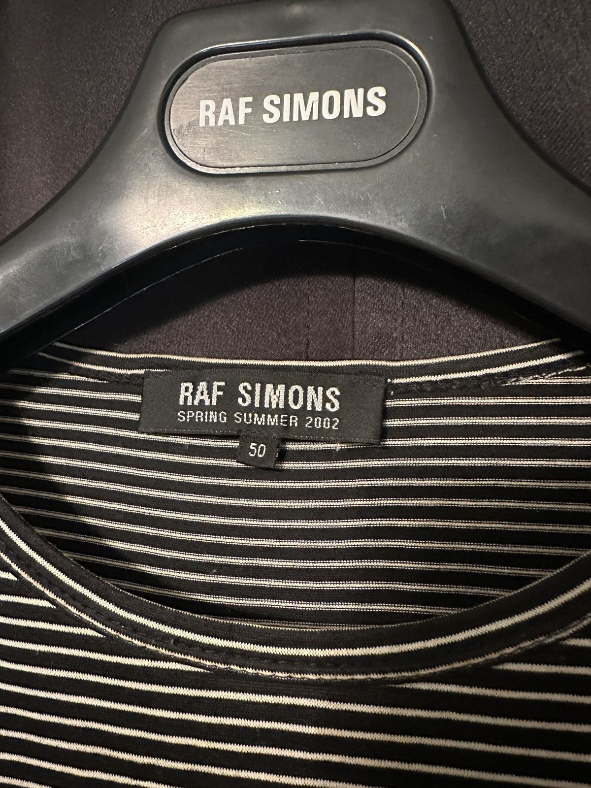 Raf Simons SS02 “ We Believe “ Striped L/S T-Shirt Size US L / EU 52-54 / 3 - 3 Thumbnail